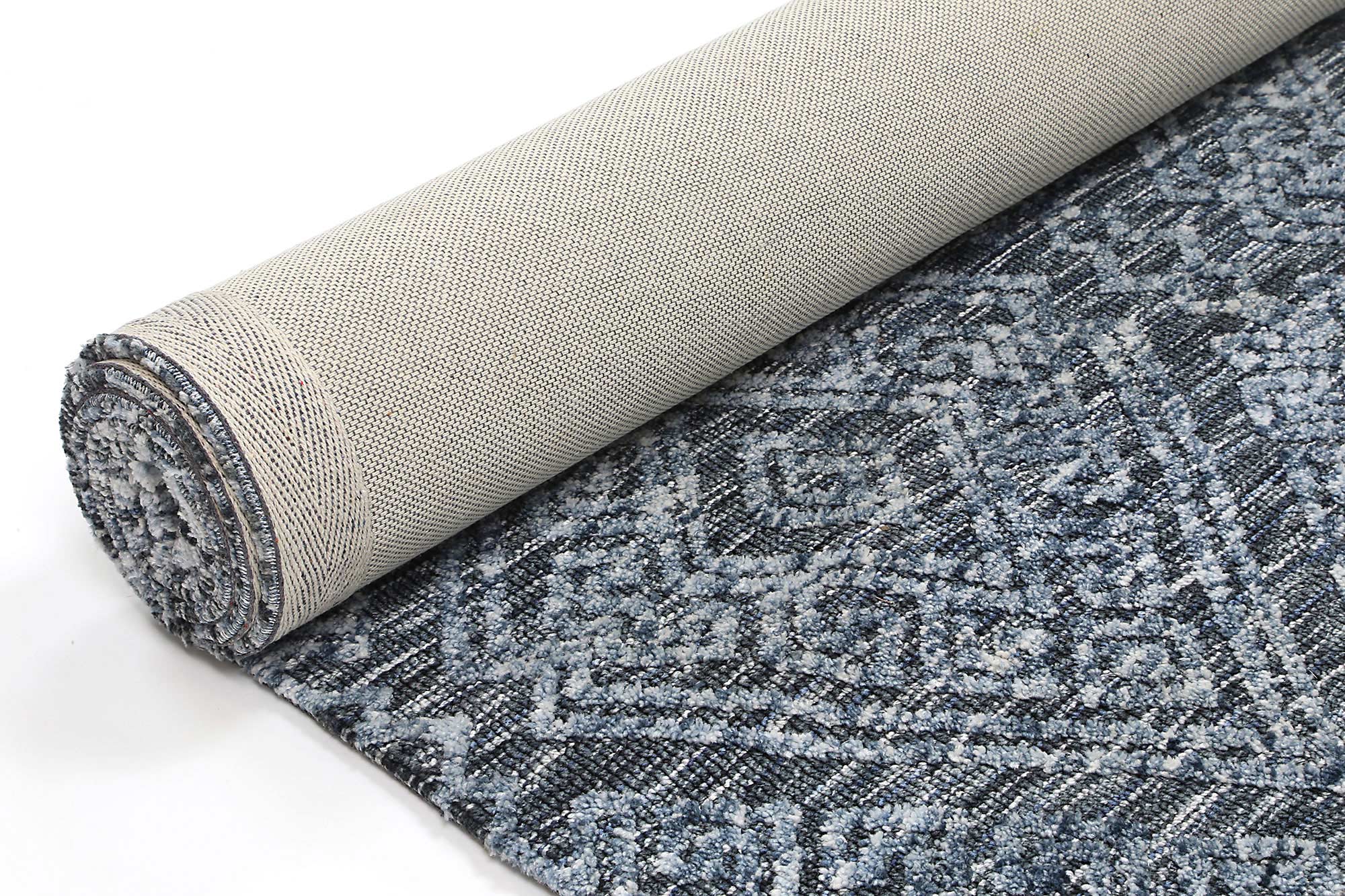 Alayah Diamond Contemporary Denim Rug - Image 4