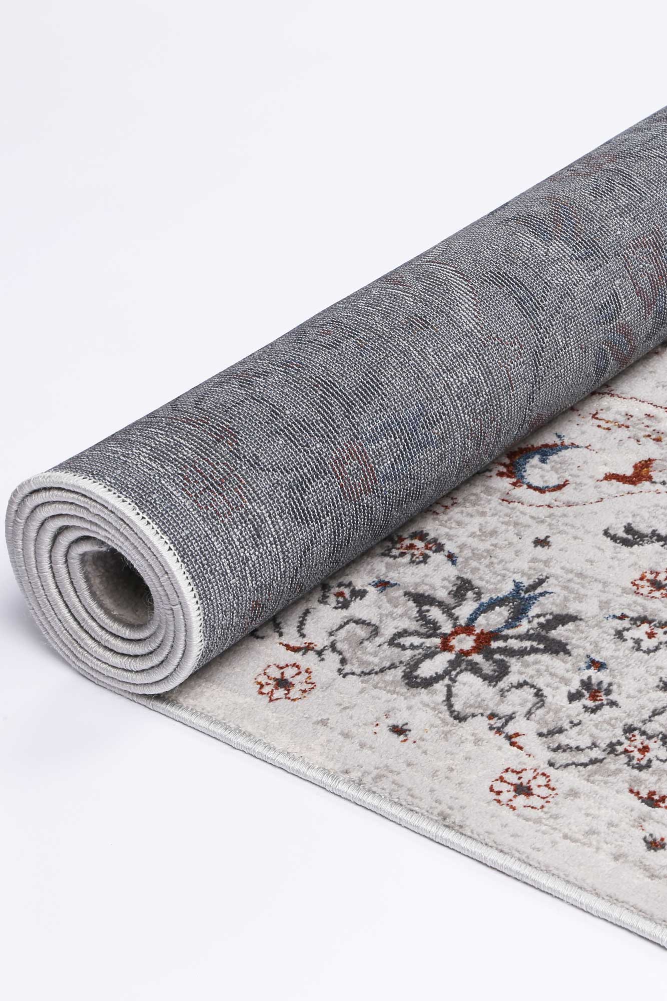 Almada Samson Traditional Multi & Grey Rug - Image 4