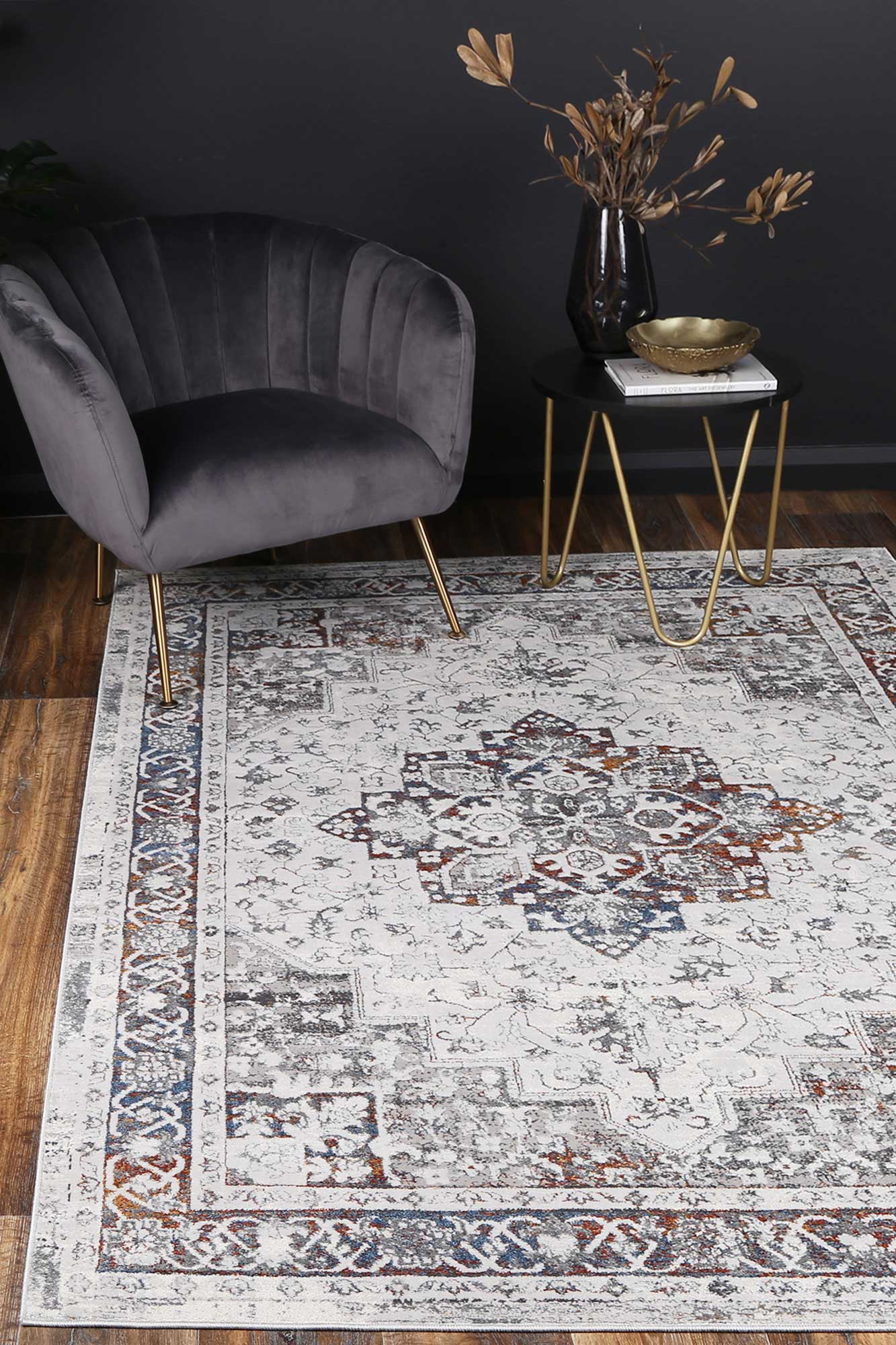 Almada Floyd Transitional Grey & Multi Rug - Image 2