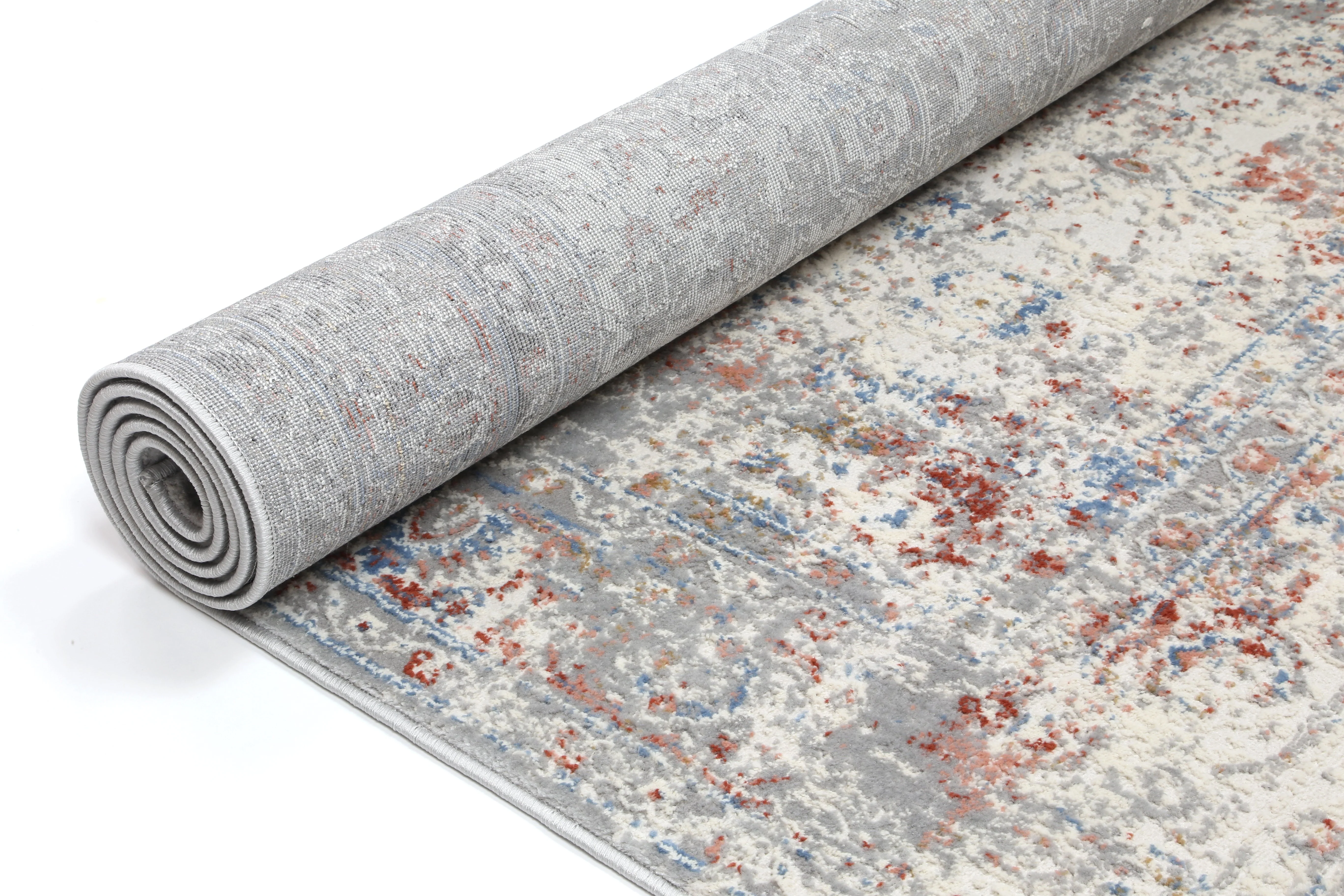 Amelia Multi Grey Contemporary Rug - Image 4
