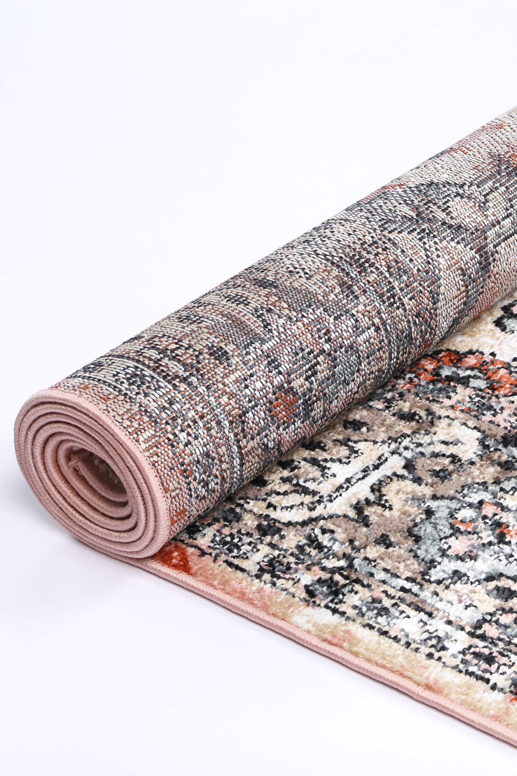 Anatolia Hittite Traditional Terracotta & Cream Rug - Image 4