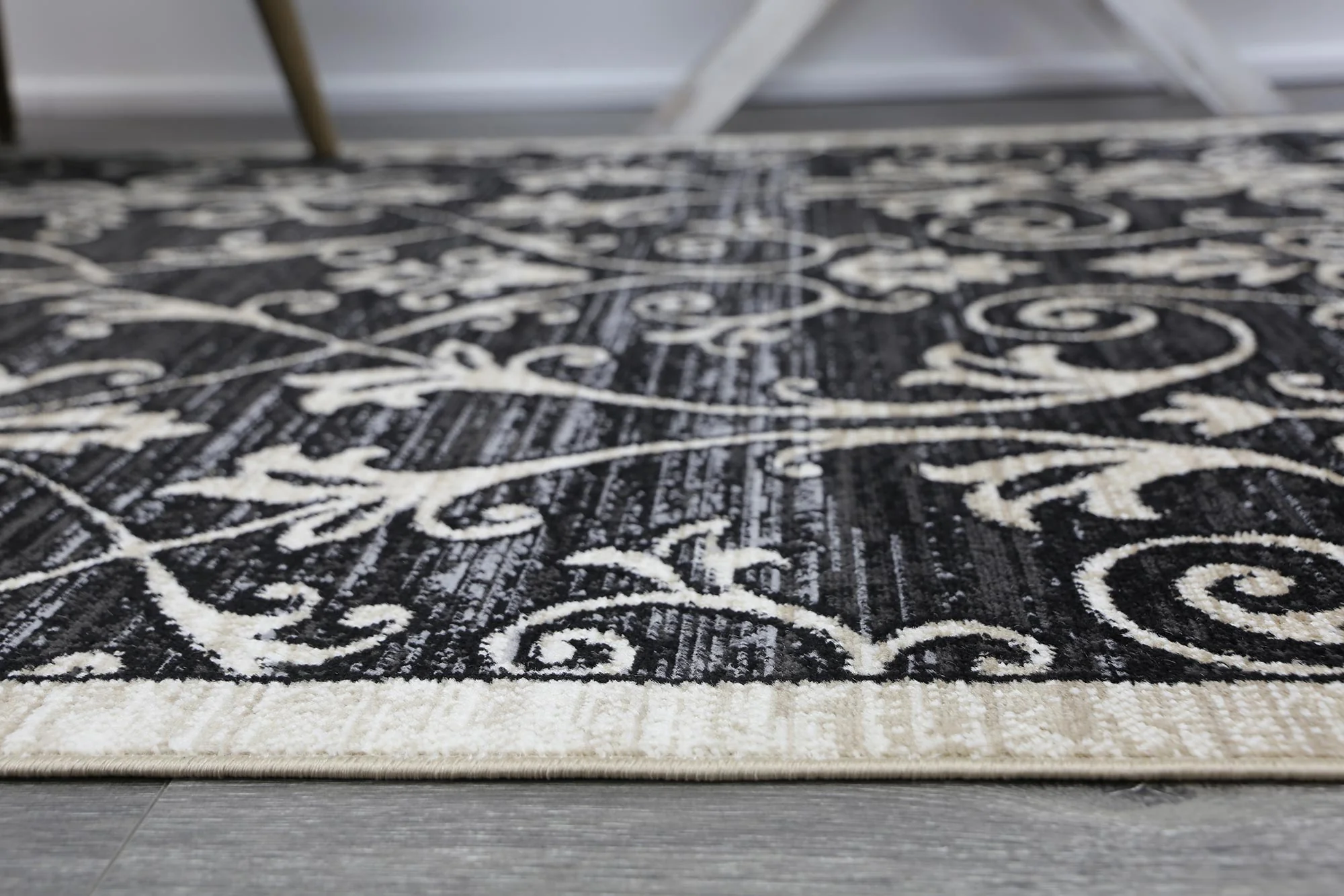 Old World Minoans Traditional Grey & Beige Rug - Image 7