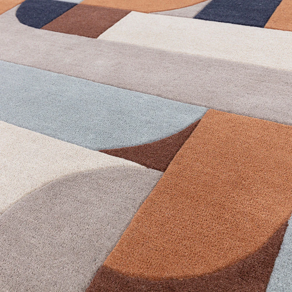 Asiatic Klotski Terracotta Rug - Image 5