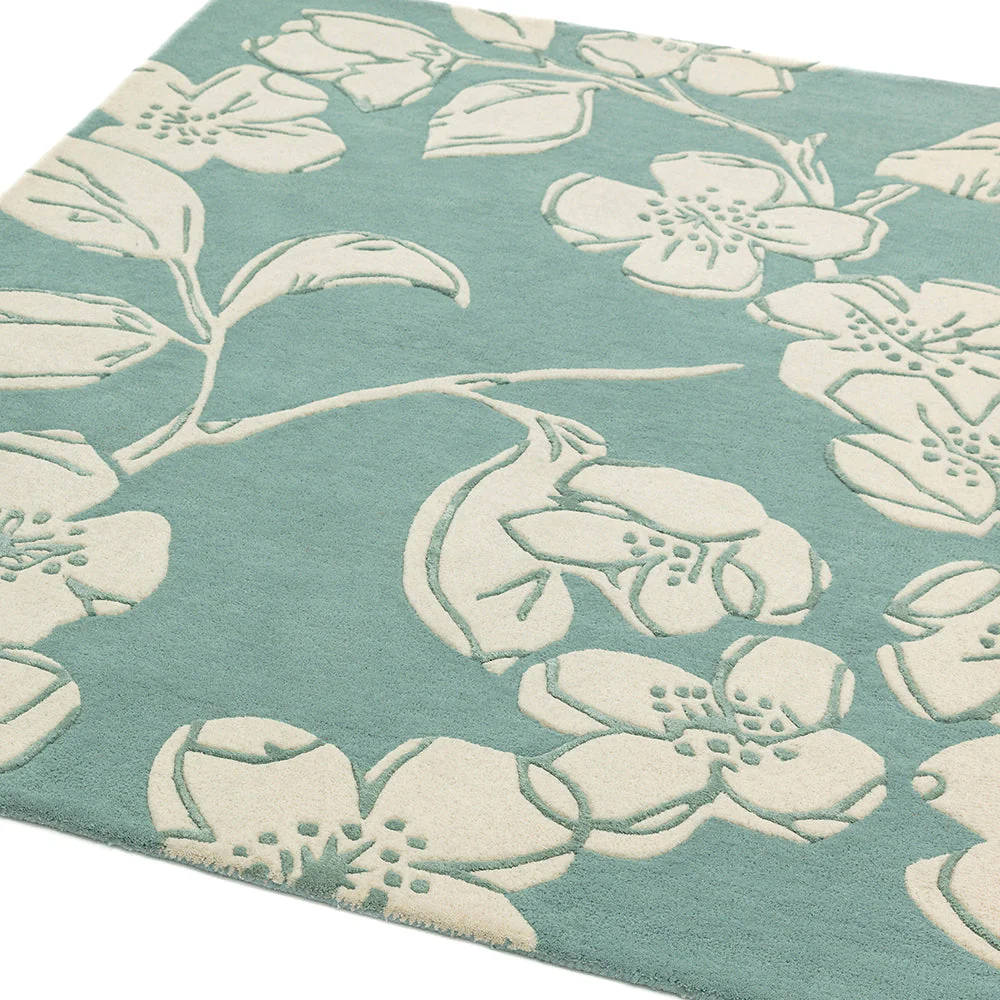 Asiatic Devore Blue Rug - Image 3