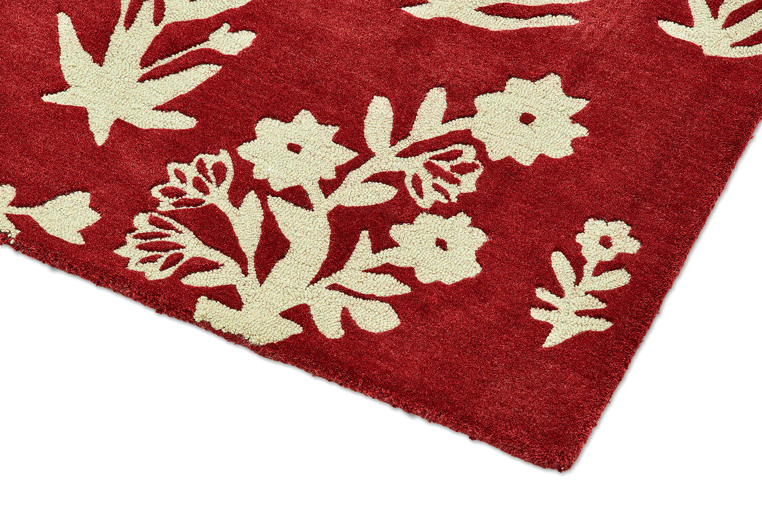 Sanderson Woodland Glade Damson Red 146800 Rug - Image 7