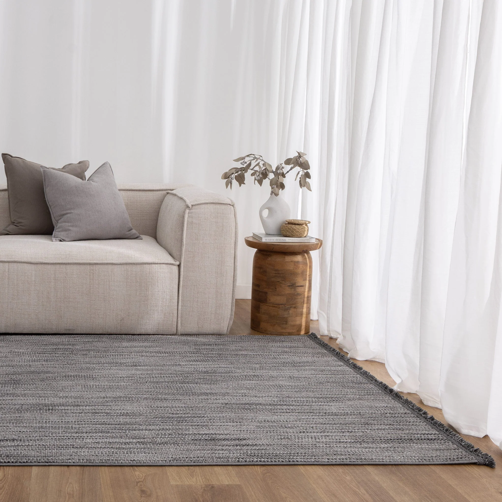 Berno Charcoal Loop Rug - Image 2