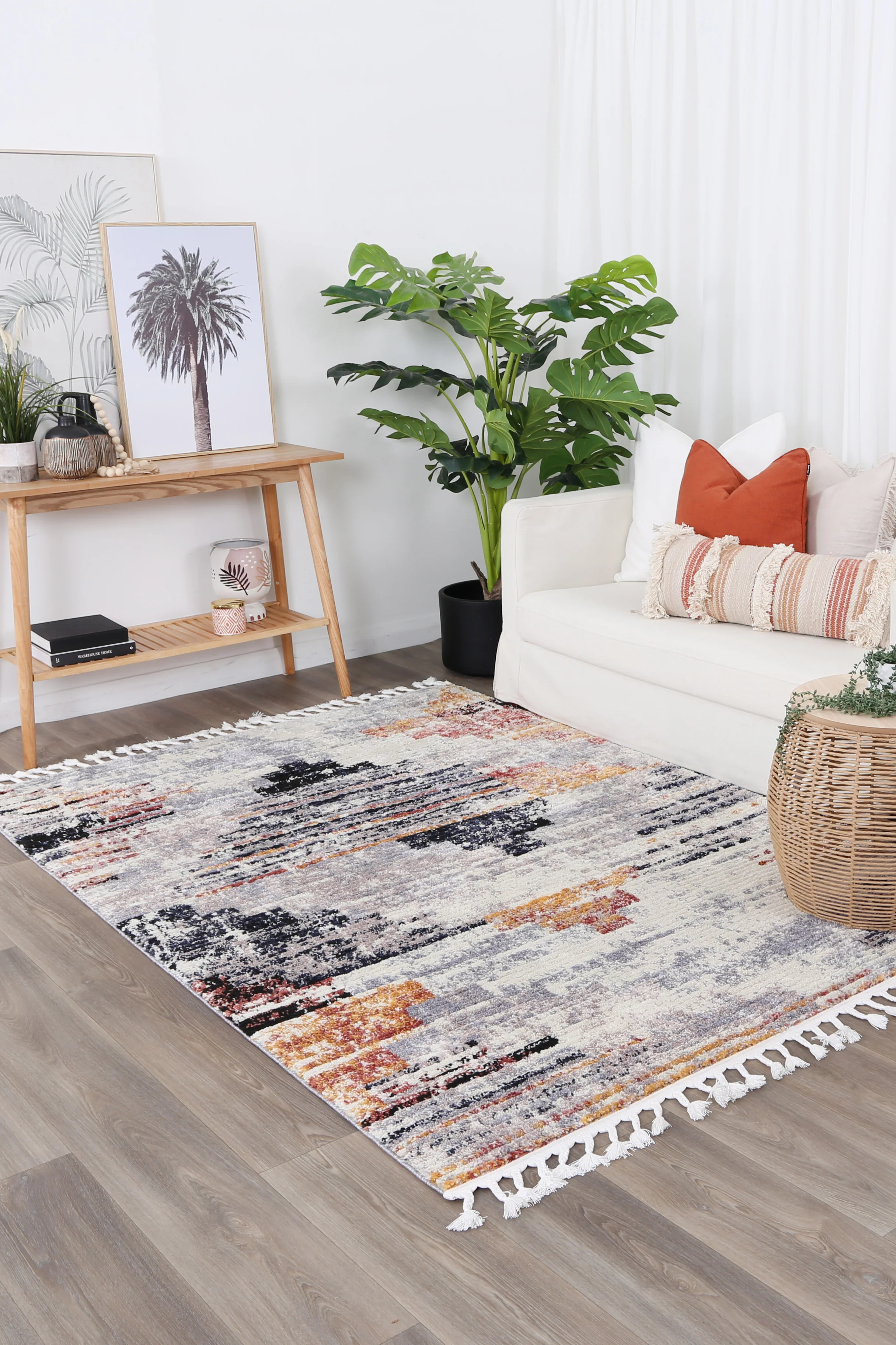 Boho Moroccan Tribal Arrow Multi Rug - Image 2