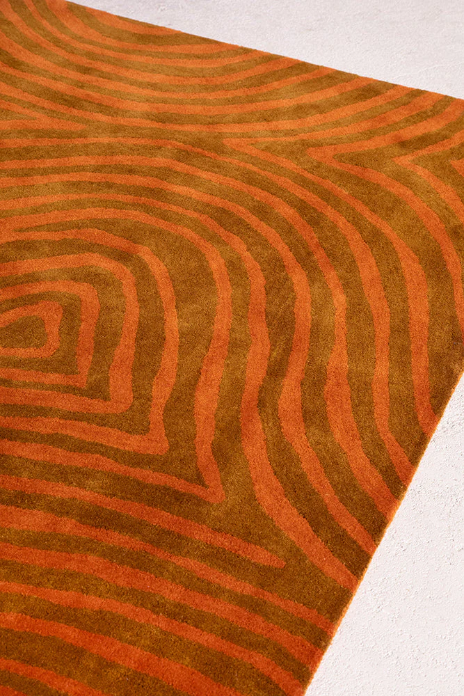 Brink & Campman 097703 Decor Groove Burnt In Orange Rug - Image 3