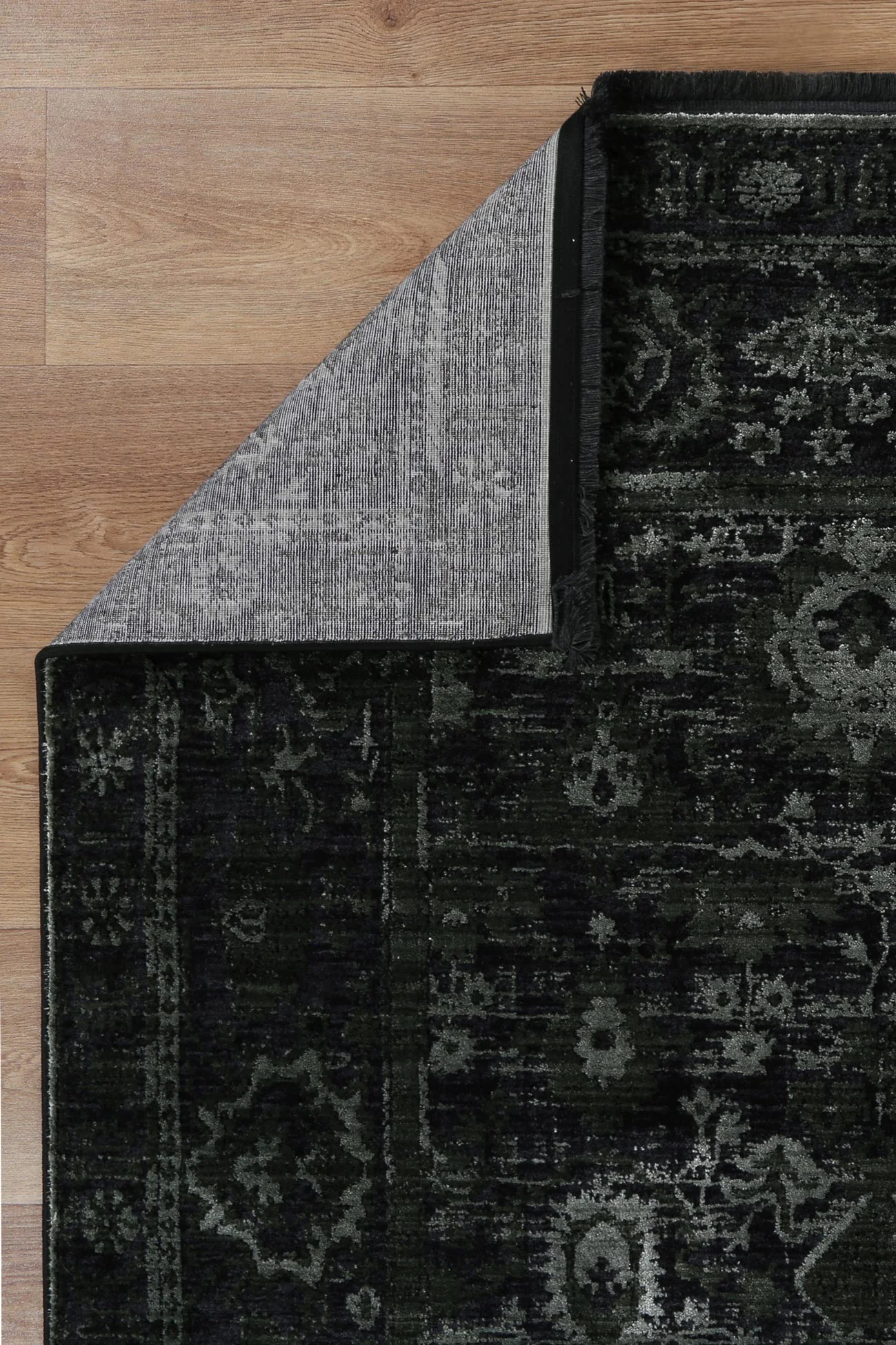 Brooklyn Vintage Oriental Emerald Green Rug - Image 2