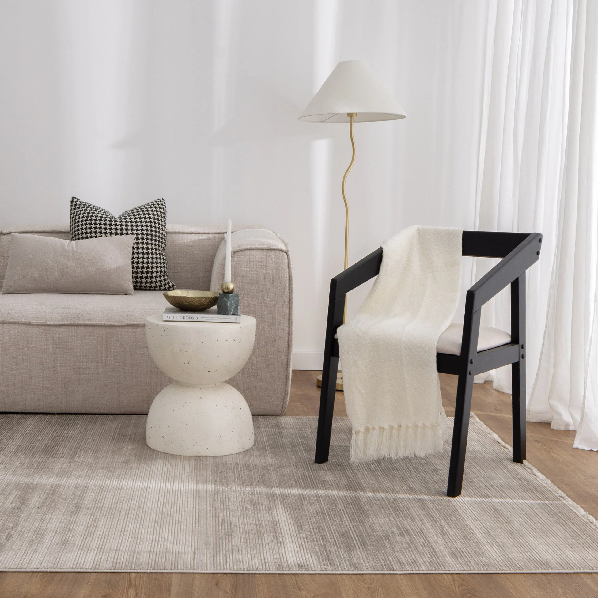 Chateau Stripe Beige Rug - Image 2