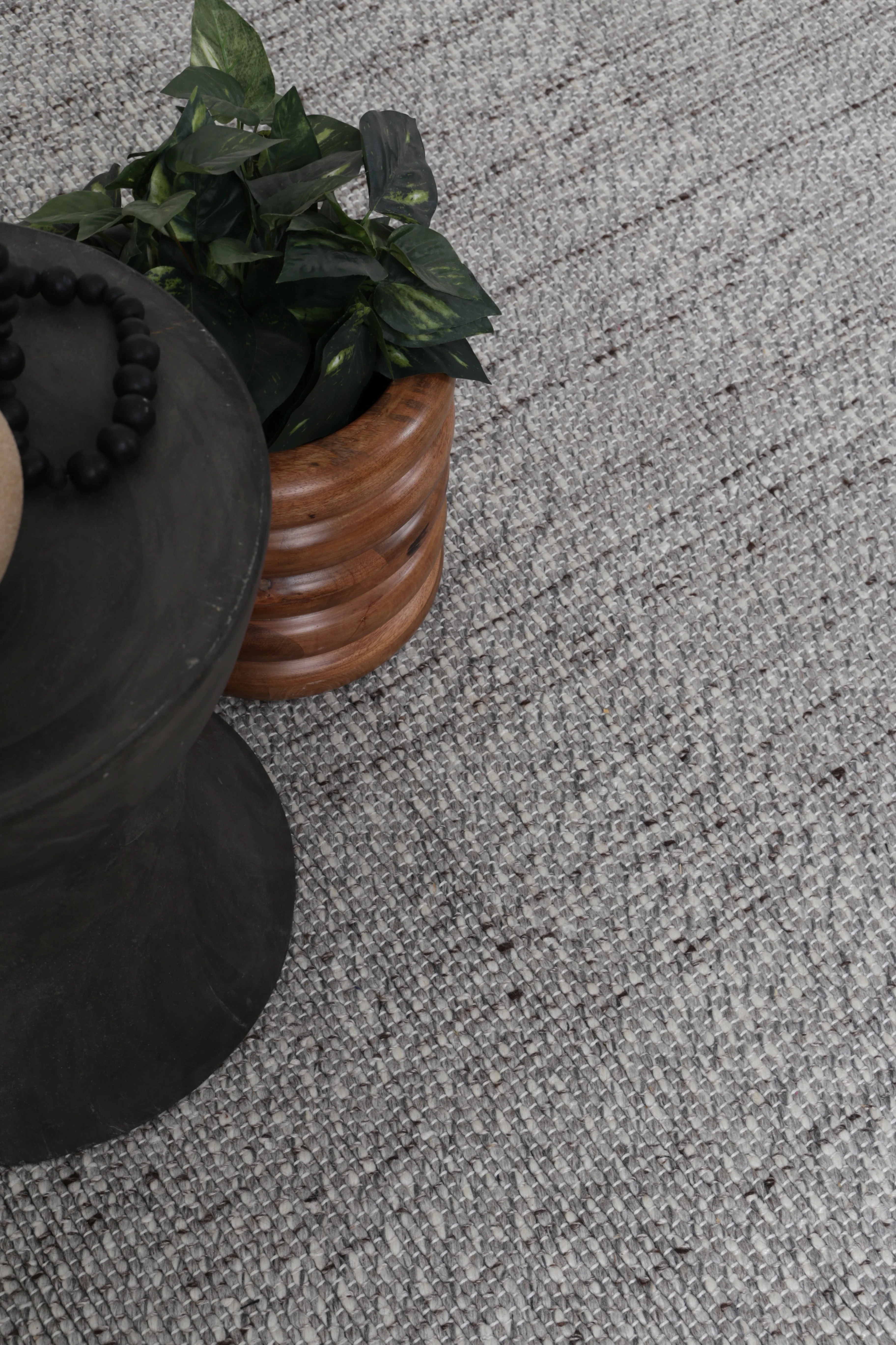 Ridges in Grey Wool Rug - Image 5