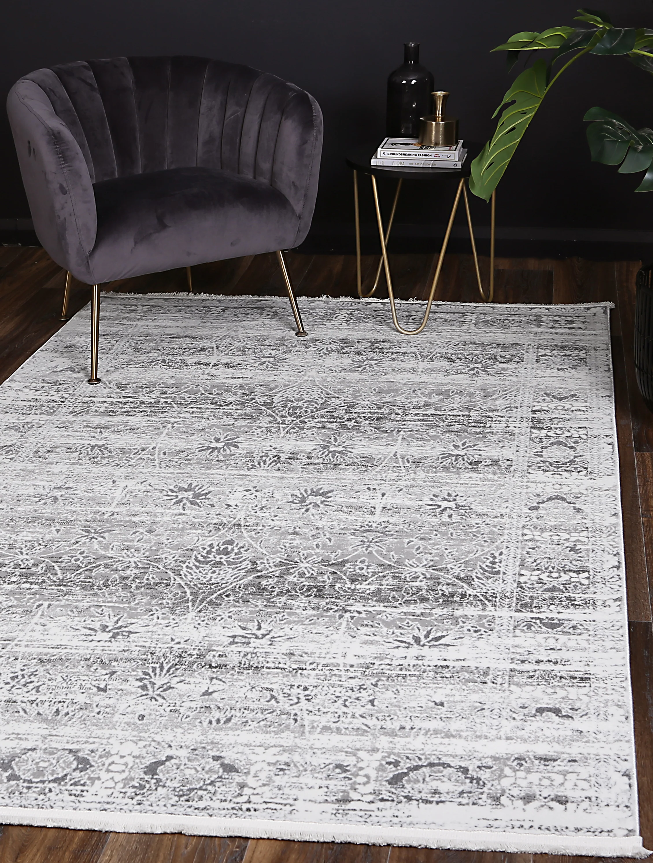 Cordelia Bozkov Bohemian Grey Rug - Image 2