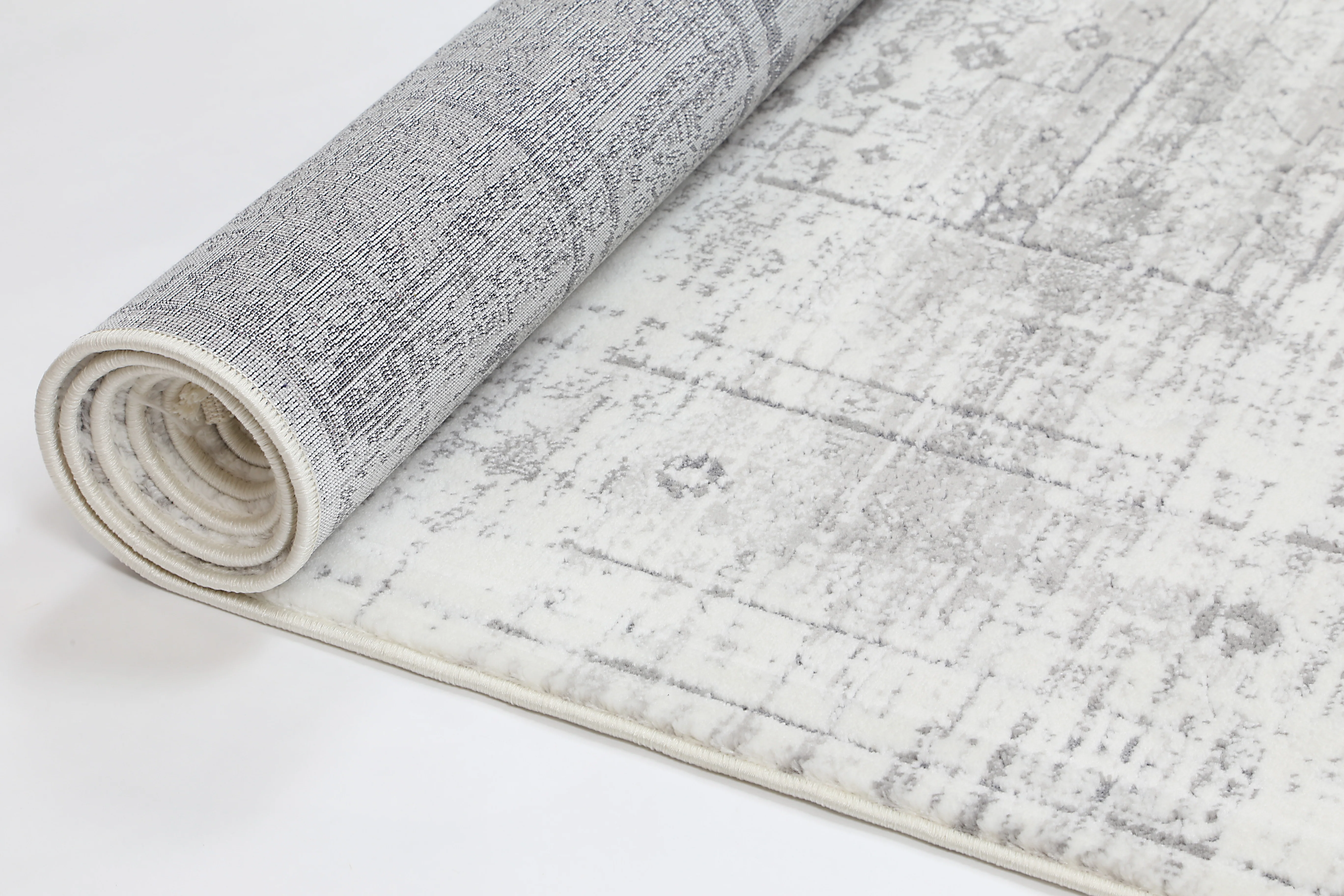 Cordelia Kost Distressed Vintage Grey Rug - Image 5