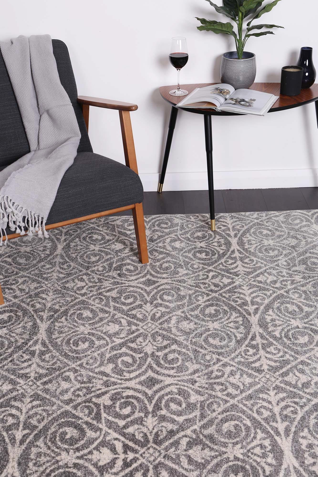 Delicate Katherine Grey & Ivory Rug - Image 2