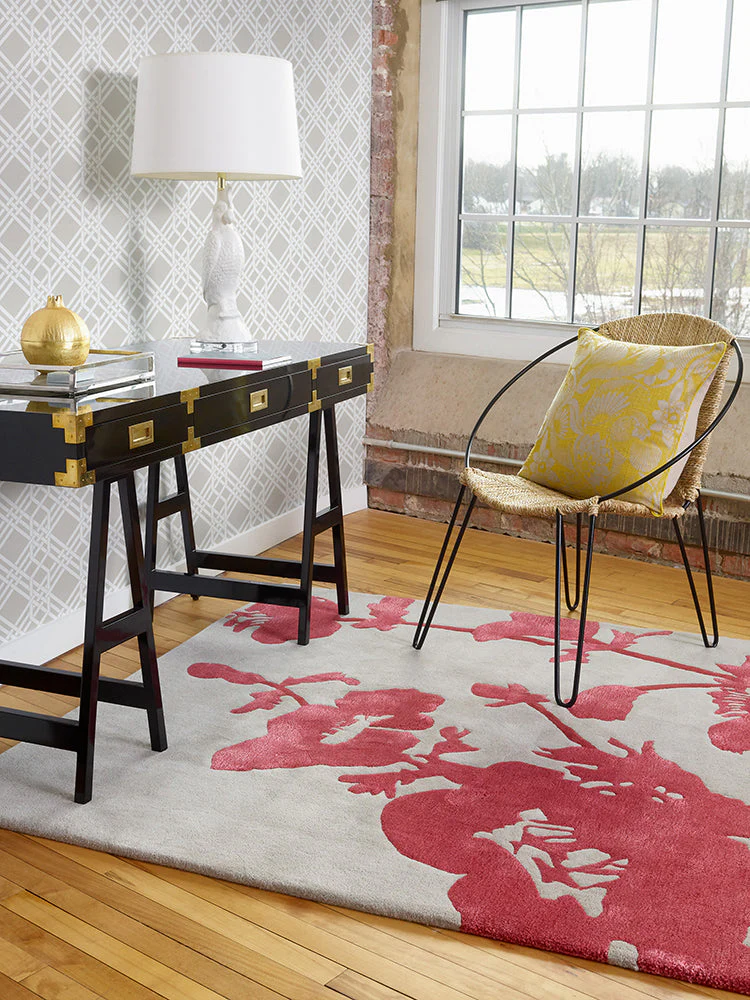 Florence Broadhurst Floral 300 Poppy 039600 Rug - Image 2