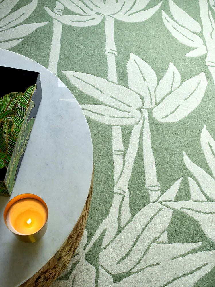 Florence Broadhurst Japanese Bamboo Jade 039507 Rug - Image 4