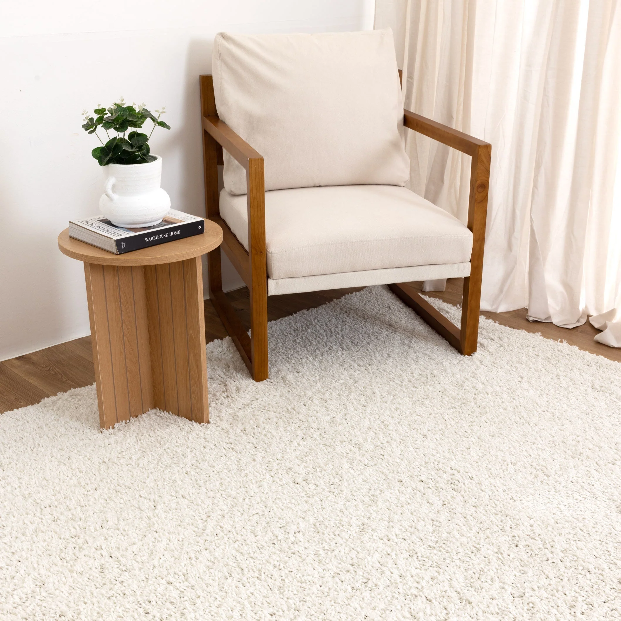 Florence Shaggy Excellent Comfort in White Rug - Image 2