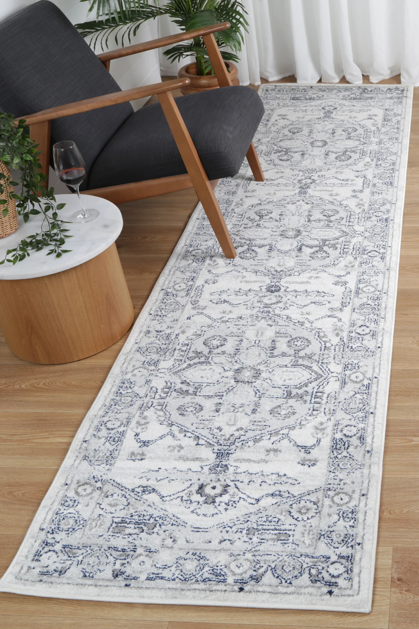Gaul Traditional Grey & White Rug - Image 8
