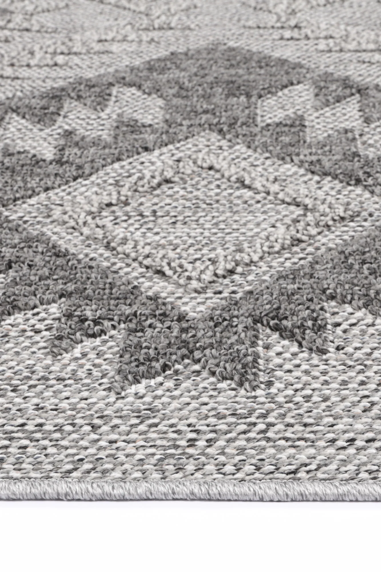Global Maki Contemporary Grey Indoor / Outdoor Rug - Image 3