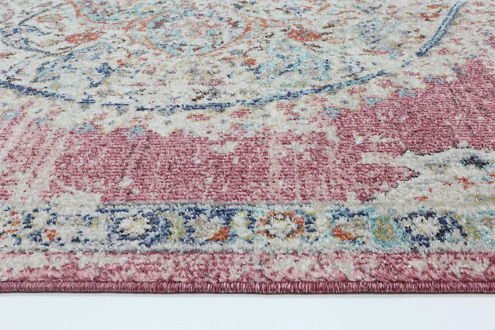 Neptune Hollow Medallion Transitional Blush Rug - Image 2