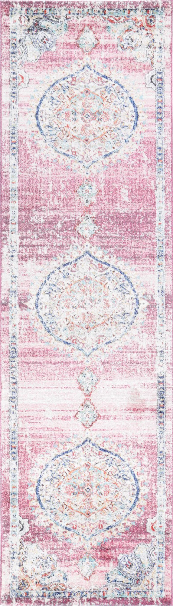 Neptune Hollow Medallion Transitional Blush Rug - Image 7