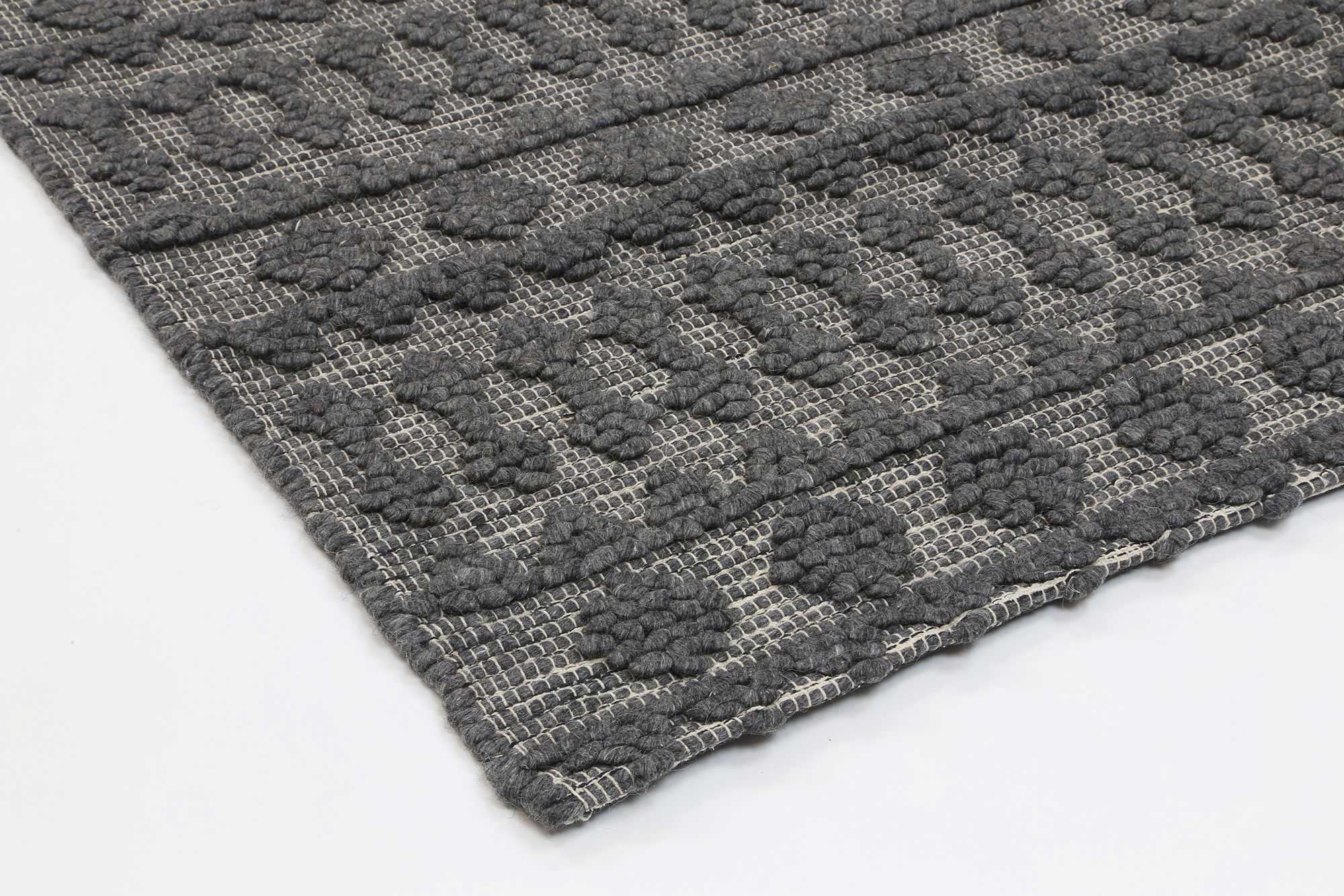 Kaiden Fine Tribal Grey Wool Rug - Image 8