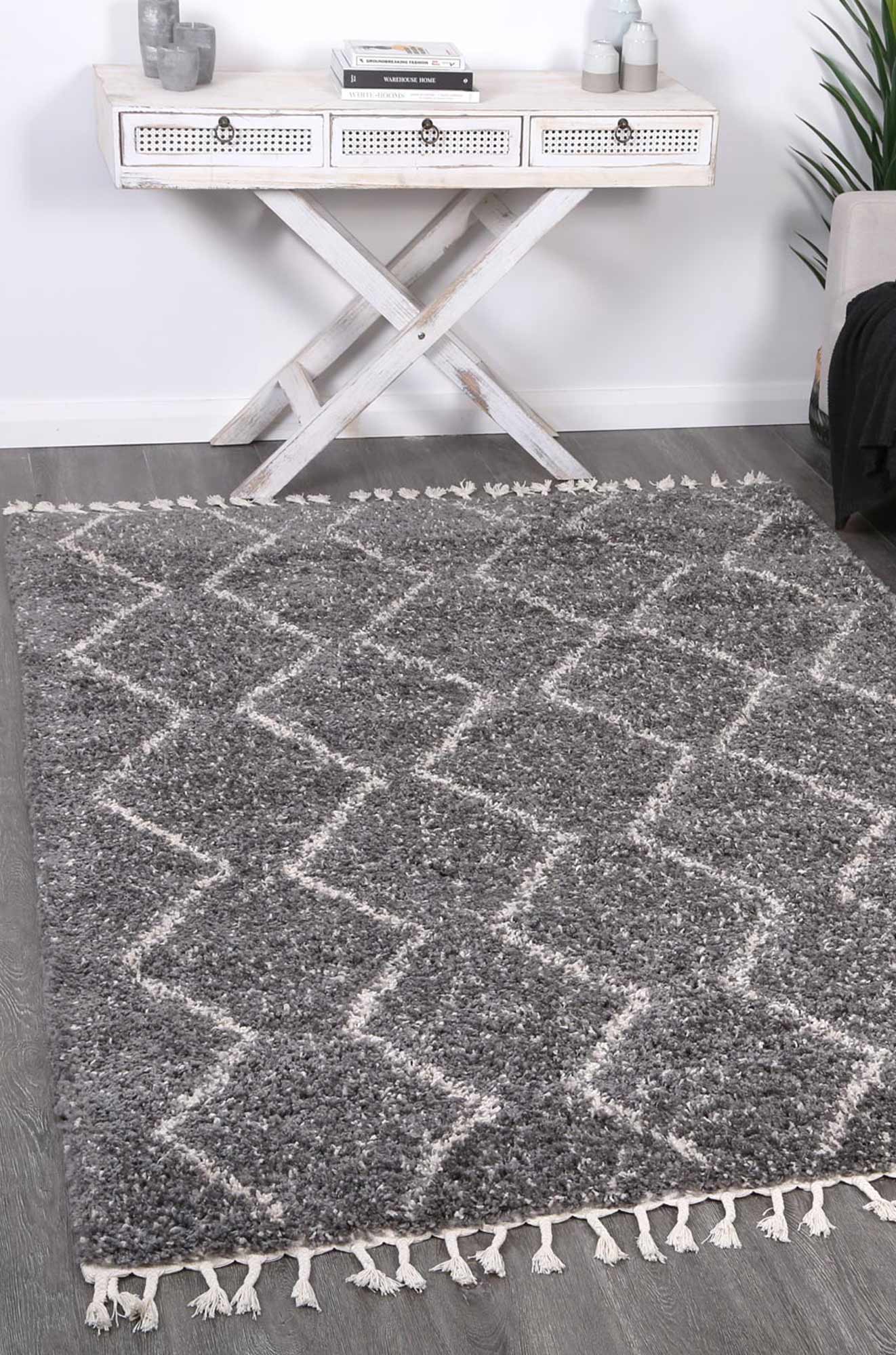 Kasbah Haddou Zig-Zag Grey Rug - Image 2