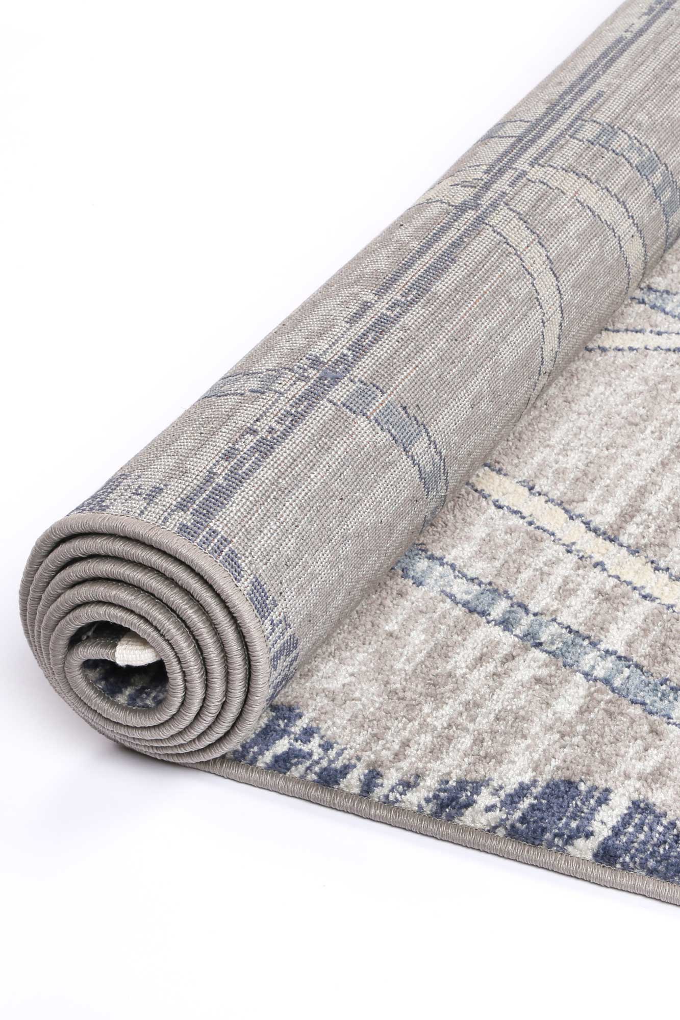 Kenza Victor Geometric Grey Rug - Image 5