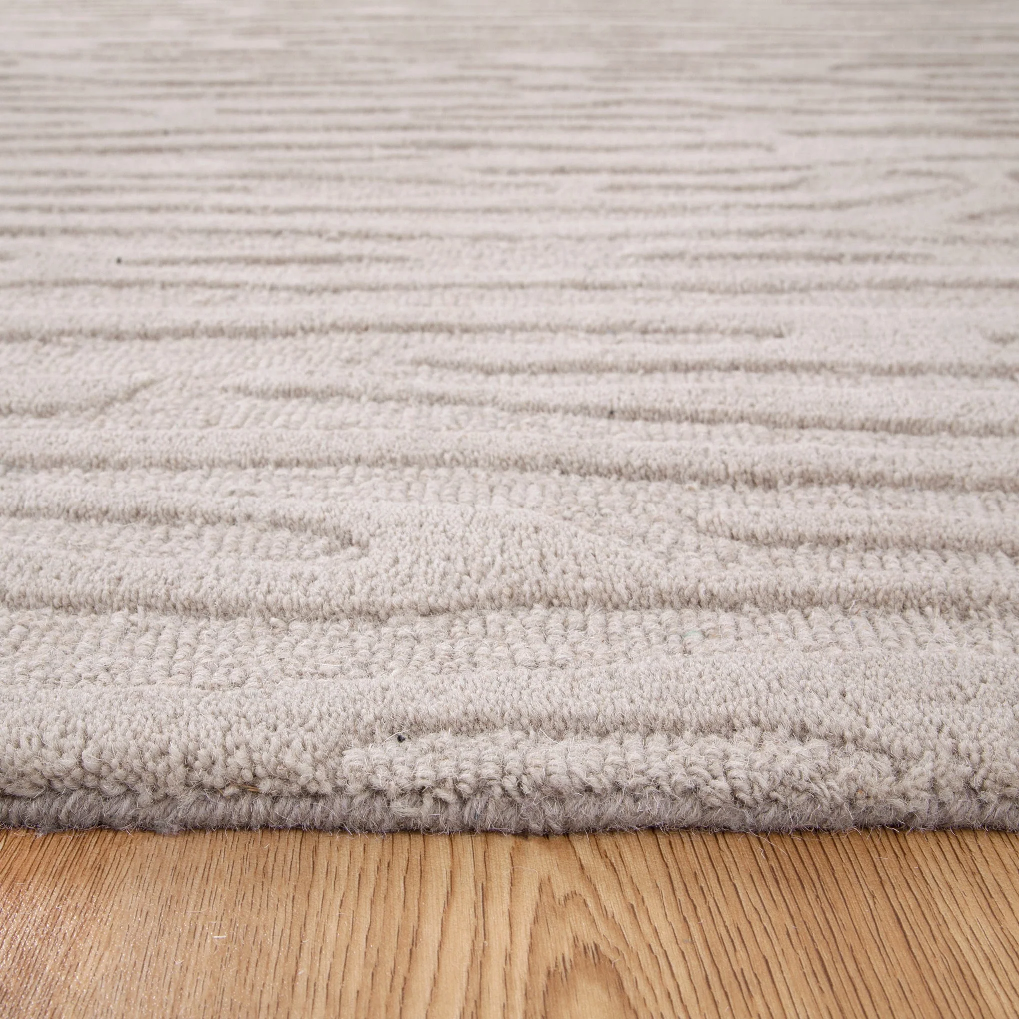 Les Nomades Sandstorm in Beige Wool Rug - Image 4