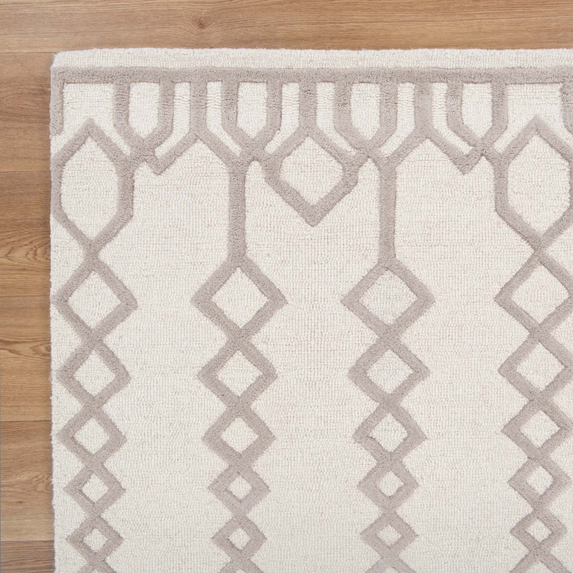 Les Nomades Senso in Beige Wool Rug - Image 2