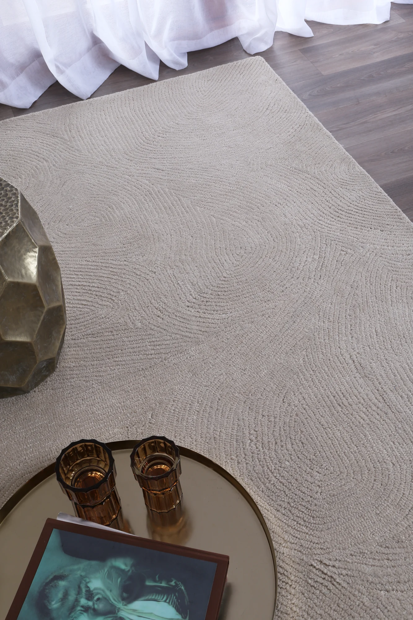 Lorraine Almon 01 in Ivory Wool Rug - Image 2