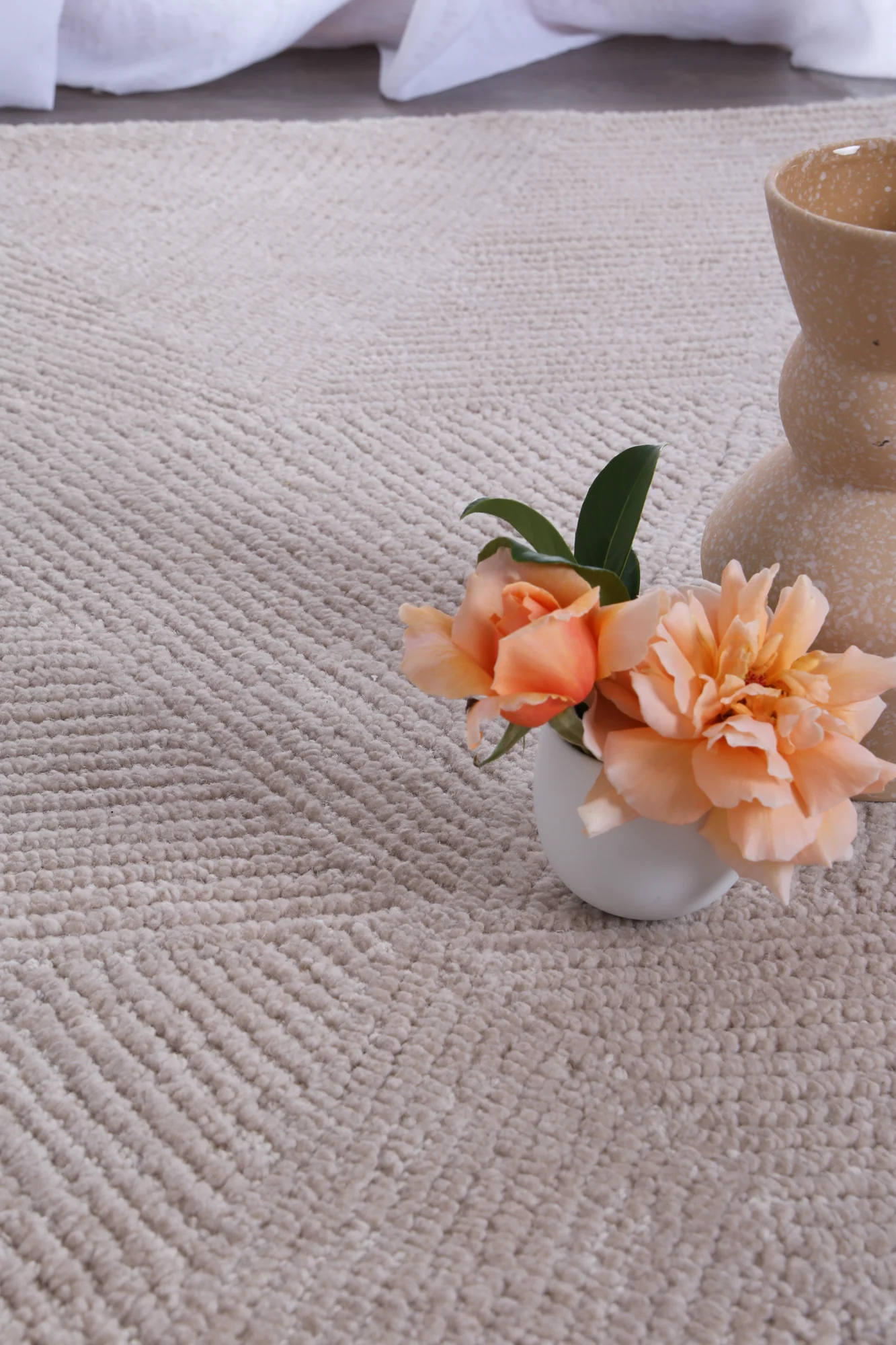 Loren Reflections 05 in Natural Wool Rug - Image 2