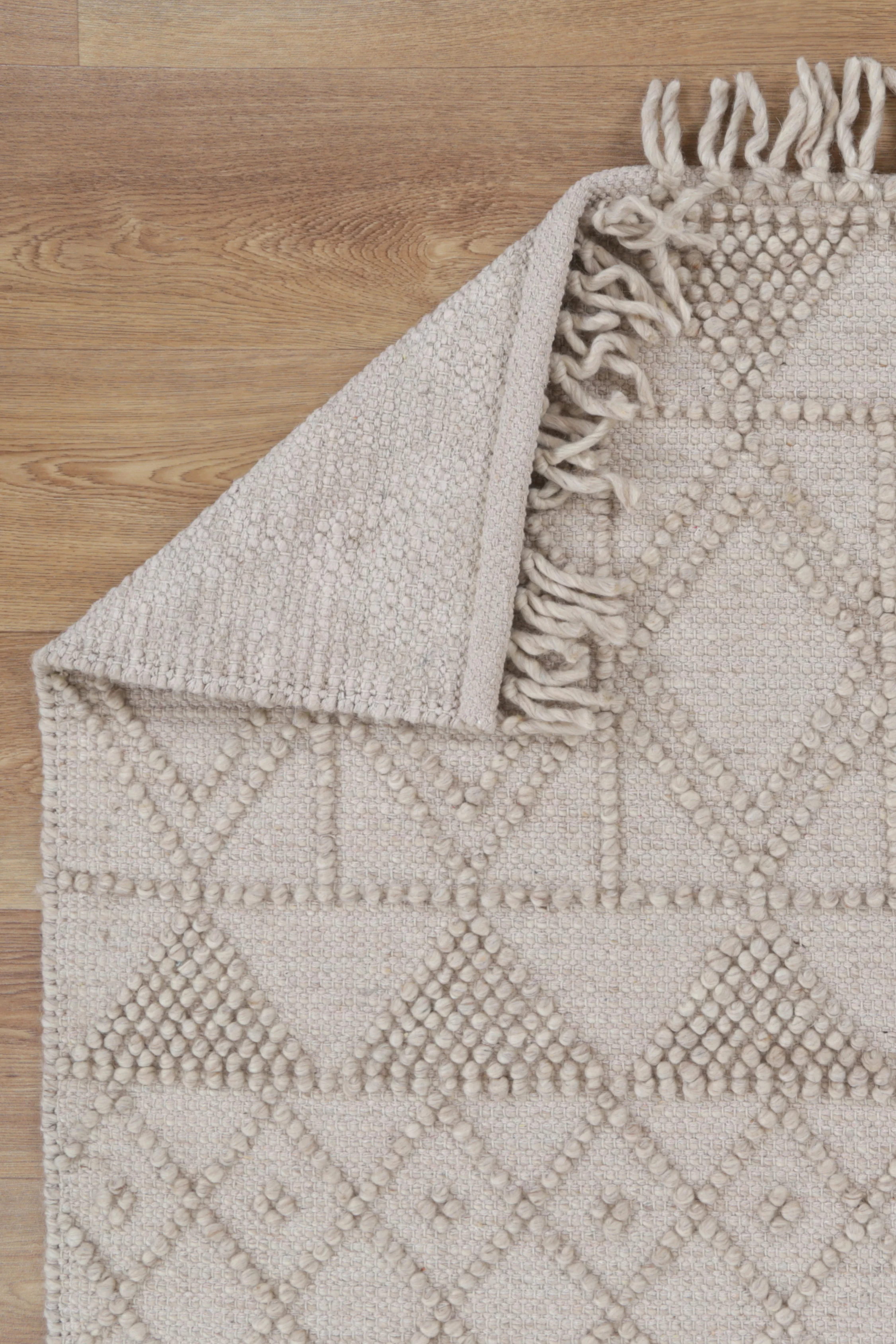 Marco Diamonds Brown Wool Rug - Image 3