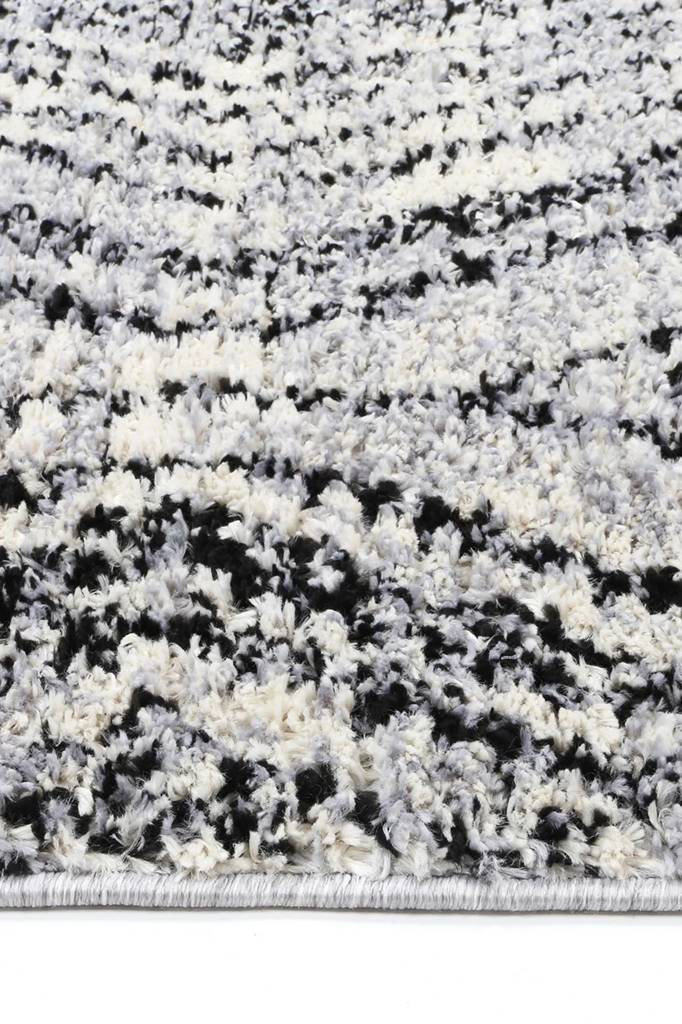 Micha Kanani Geometric Black & Grey Rug - Image 3