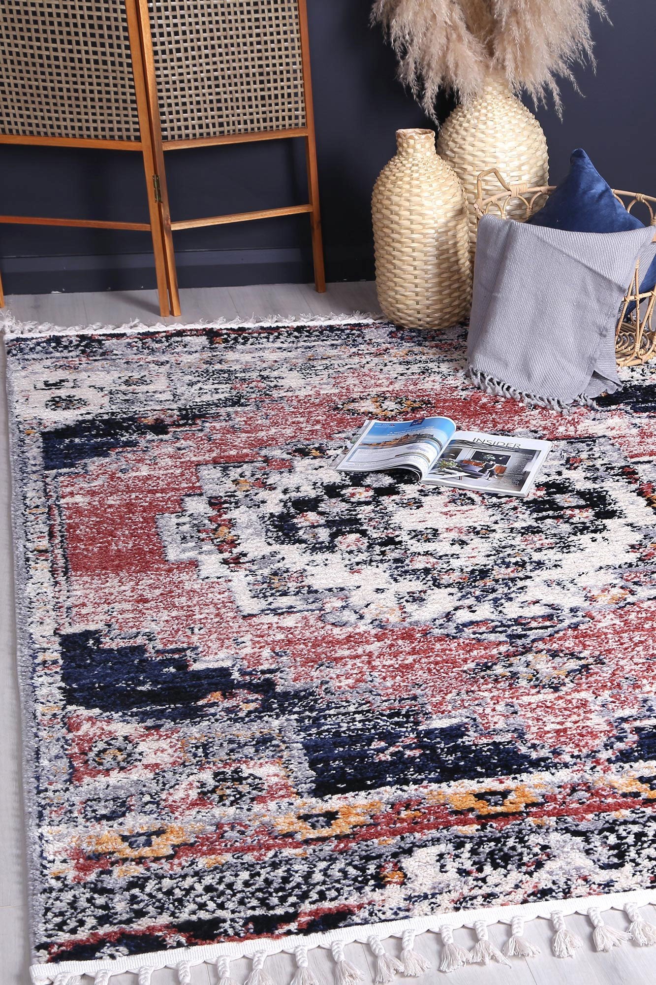 Micha Chic Contemporary Rose Rug - Image 2