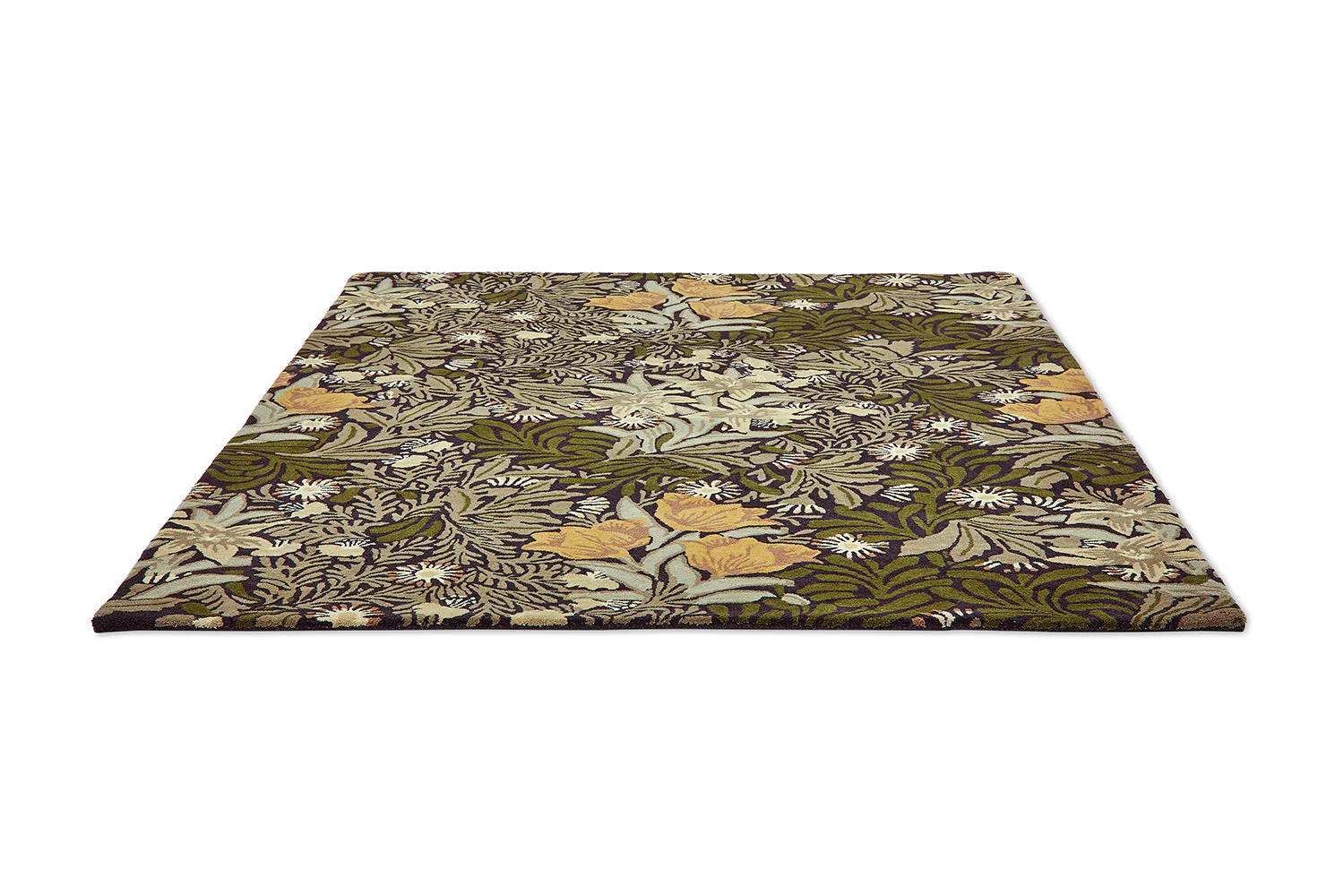Morris & Co Bower 128207 Twining In Green Rug - Image 5