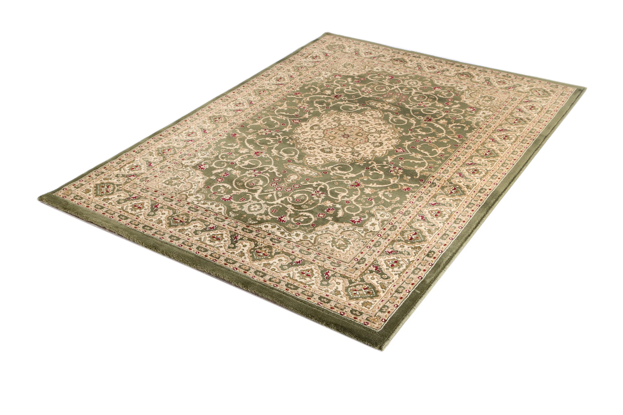 Ornate Lottie Traditional Green Rug - Image 3