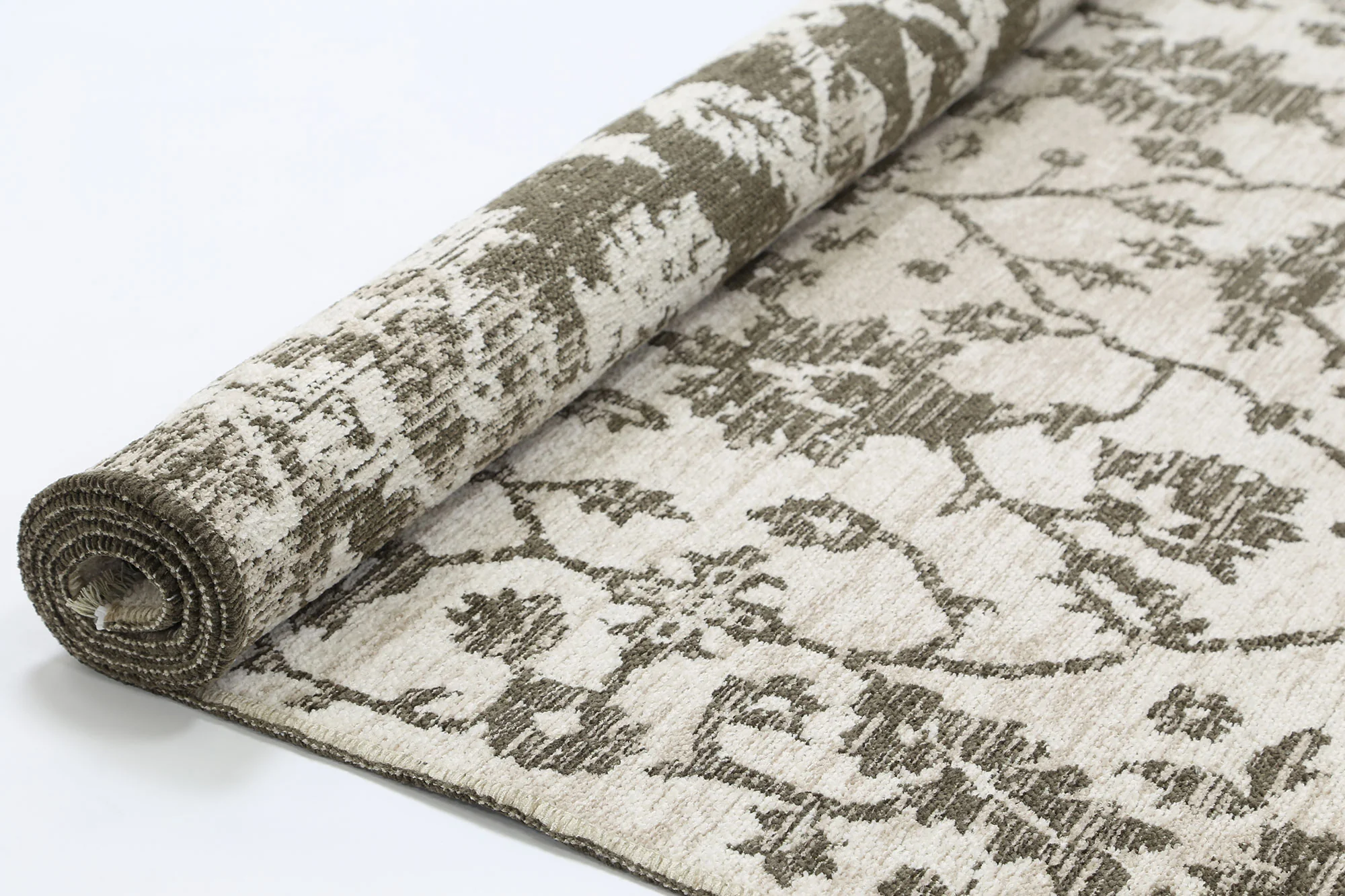 Rustic Ortahisar Transitional Reversible Beige Rug - Image 4