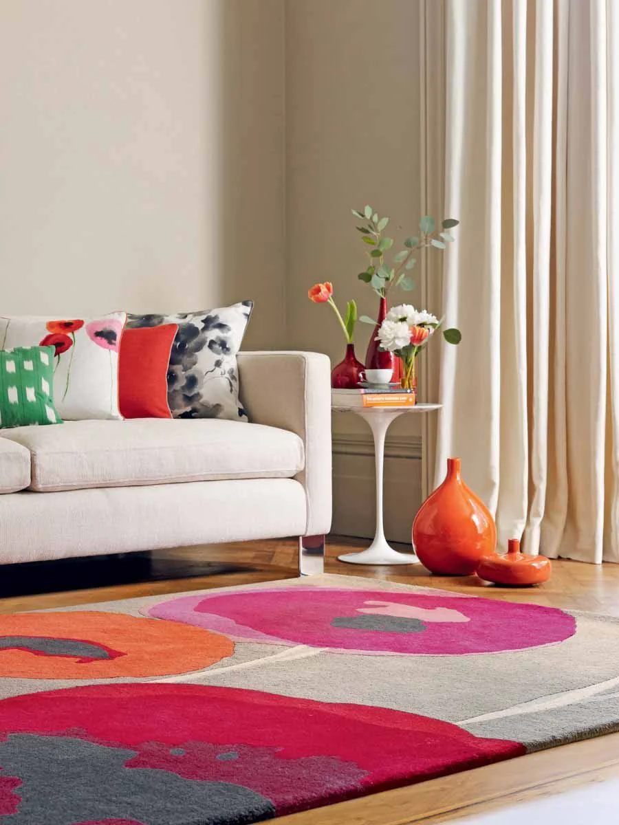 Sanderson Poppies Red/Orange Rug - 45700 - Image 2