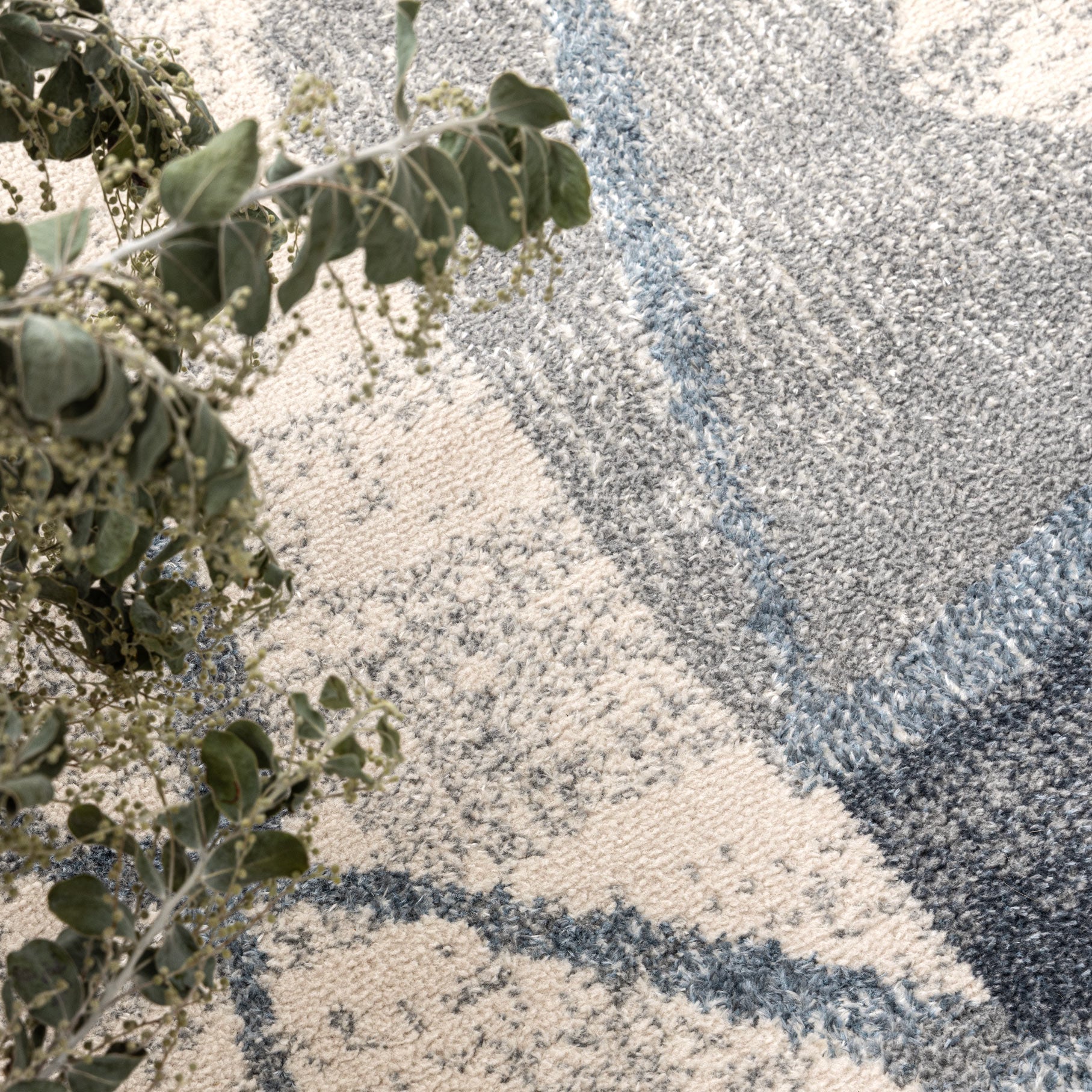 Santana Rhythm In Grey Blue Rug - Image 5