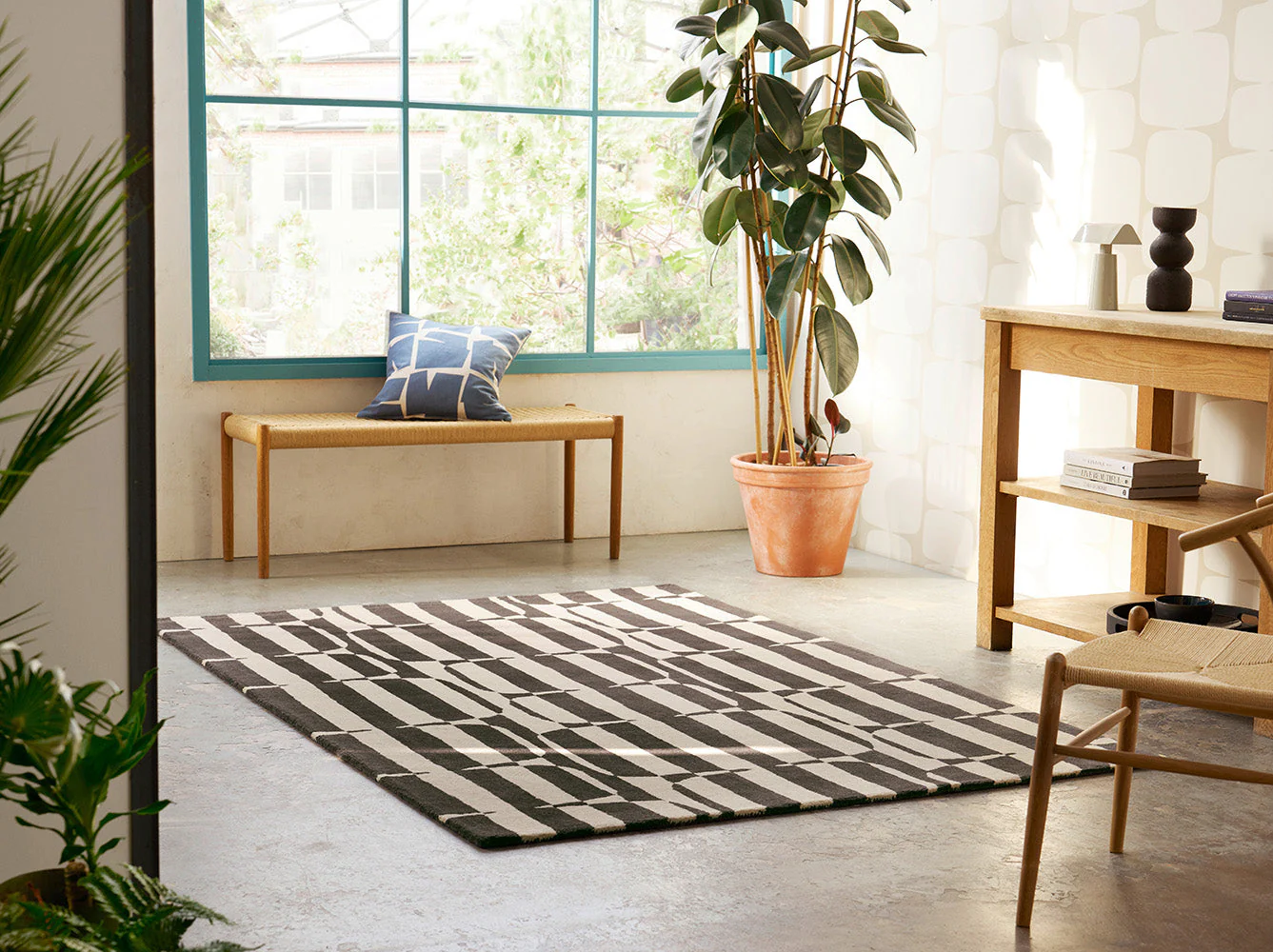 Scion Lohko Stripe-charcoal 123105 Rug - Image 3