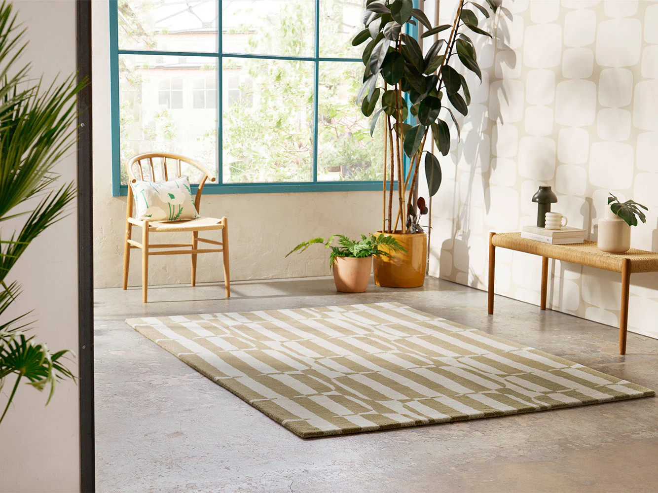 Scion Lohko Stripe - Pebble 123101 Rug - Image 3