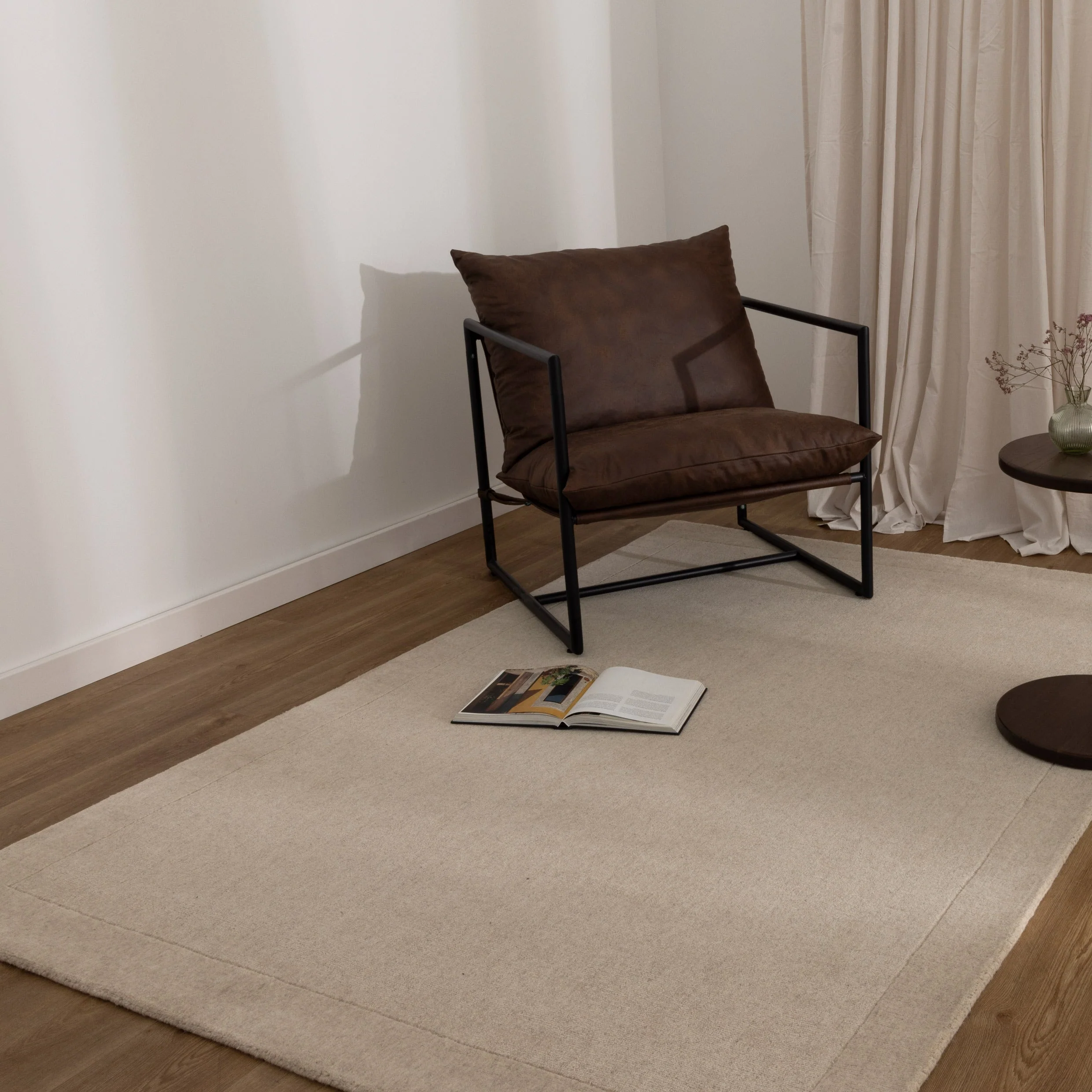 Sedona Natural Border Wool Rug - Image 2
