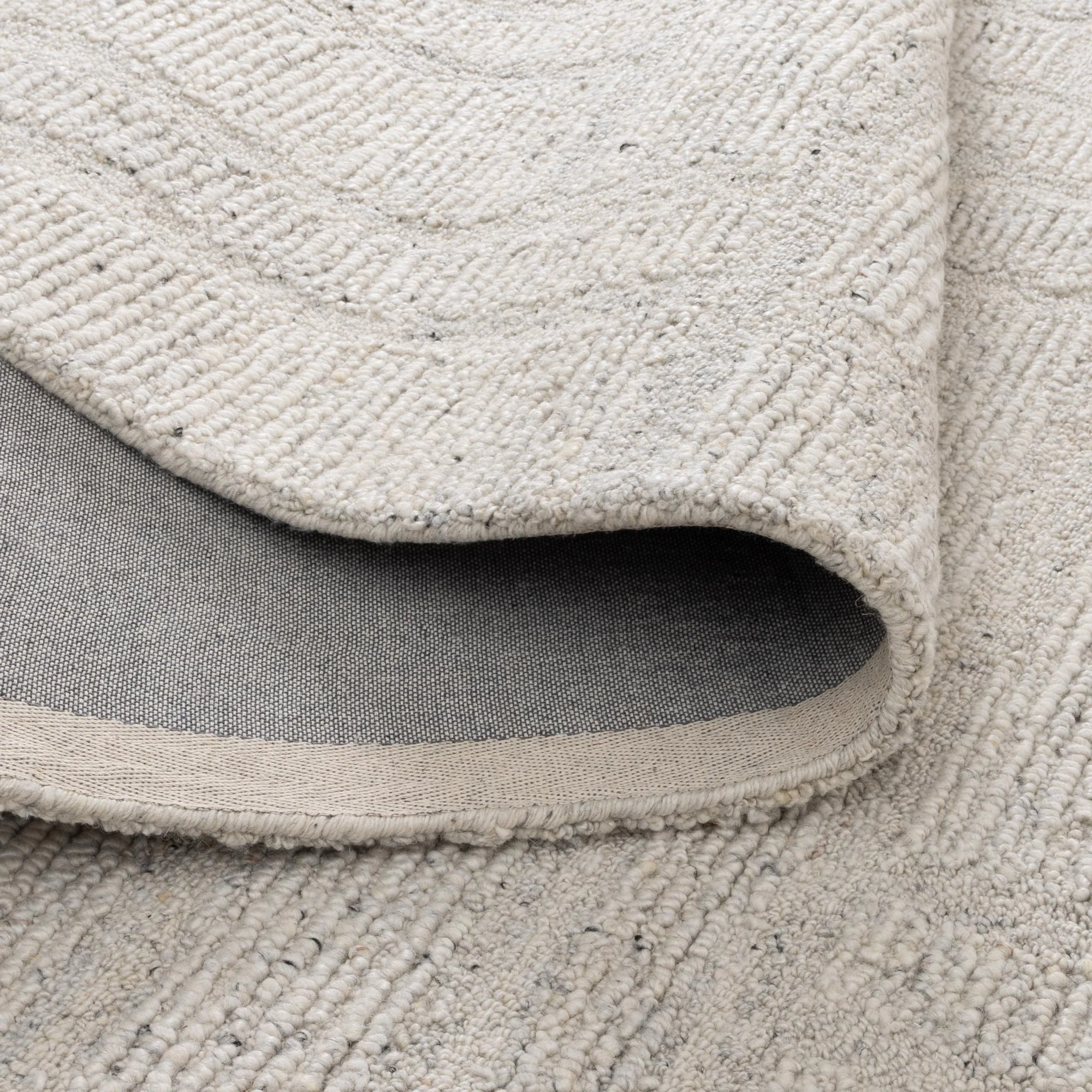 Seren Silver Modern Wool Rug - Image 3