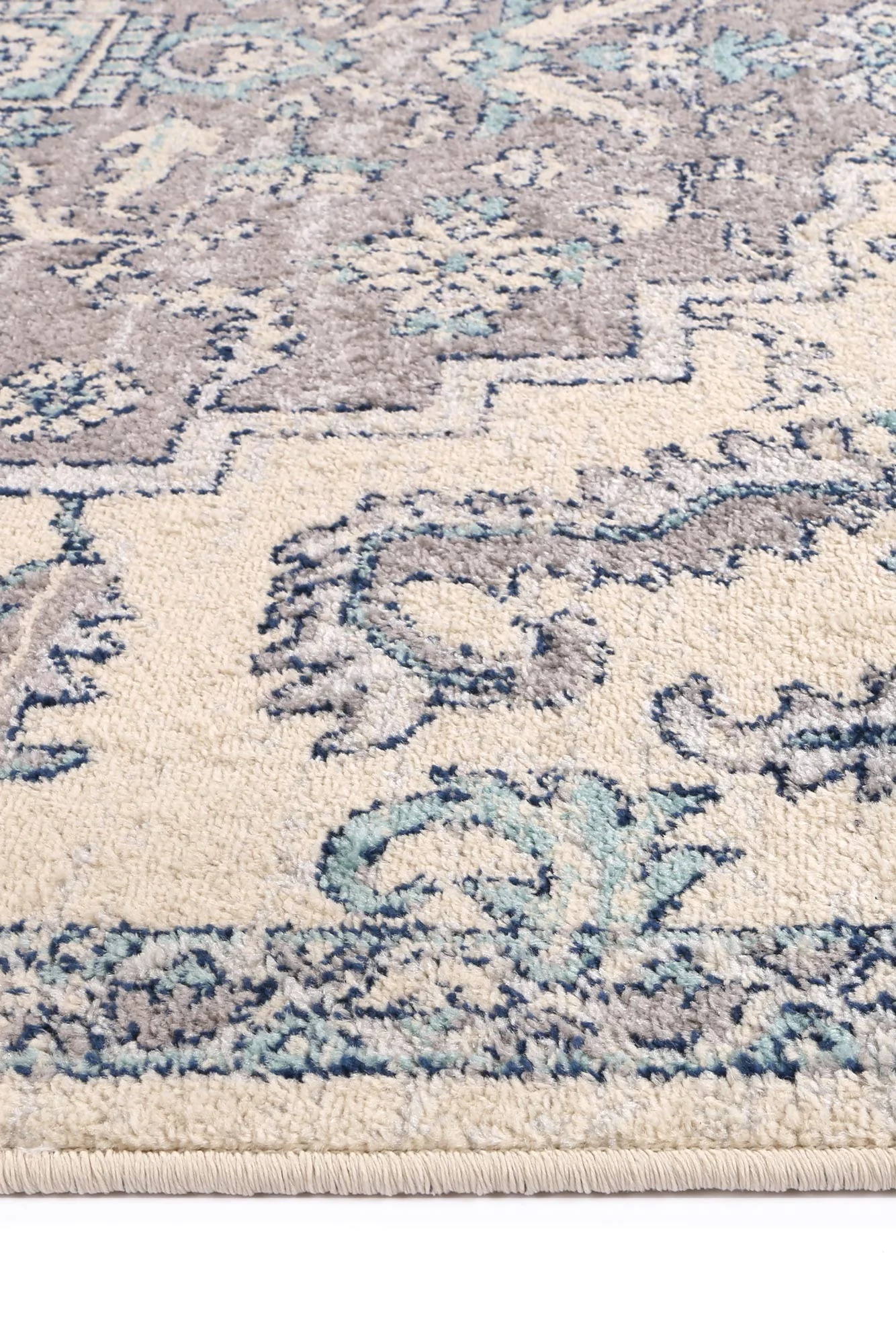 Siena Erice Traditional Grey Rug - Image 3