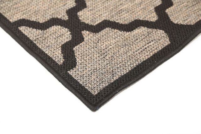 Sisalo Sonora Geometric Charcoal Indoor / Outdoor Rug - Image 3