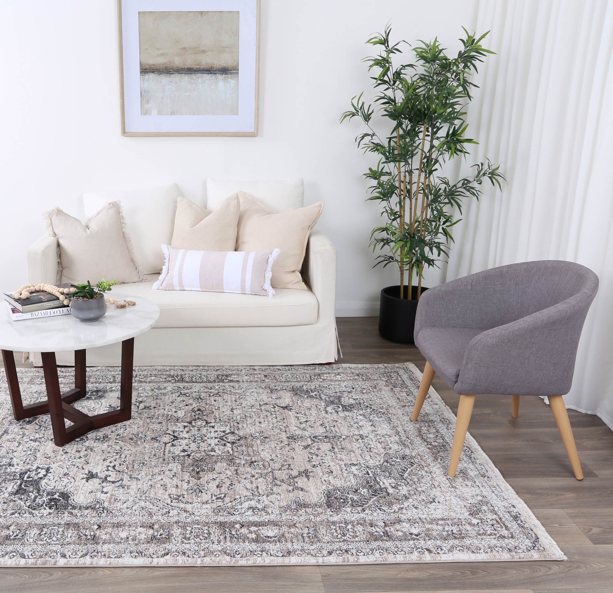 Timur Samarkad Traditional Ash Rug - Image 4