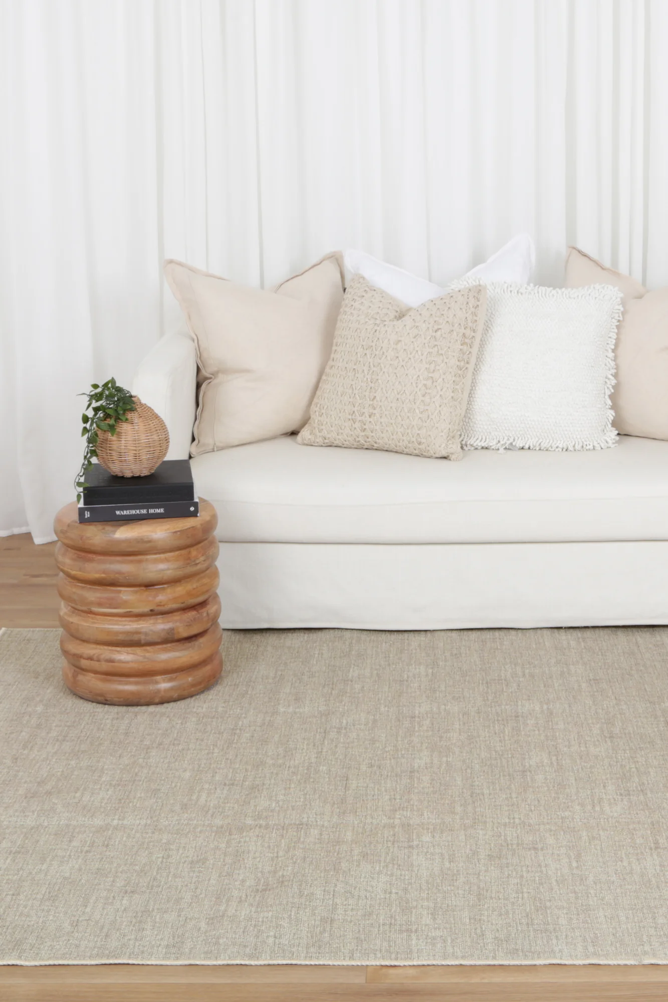 Urban Linen Solid Area Rug - VITAL 1220-00 - Image 2