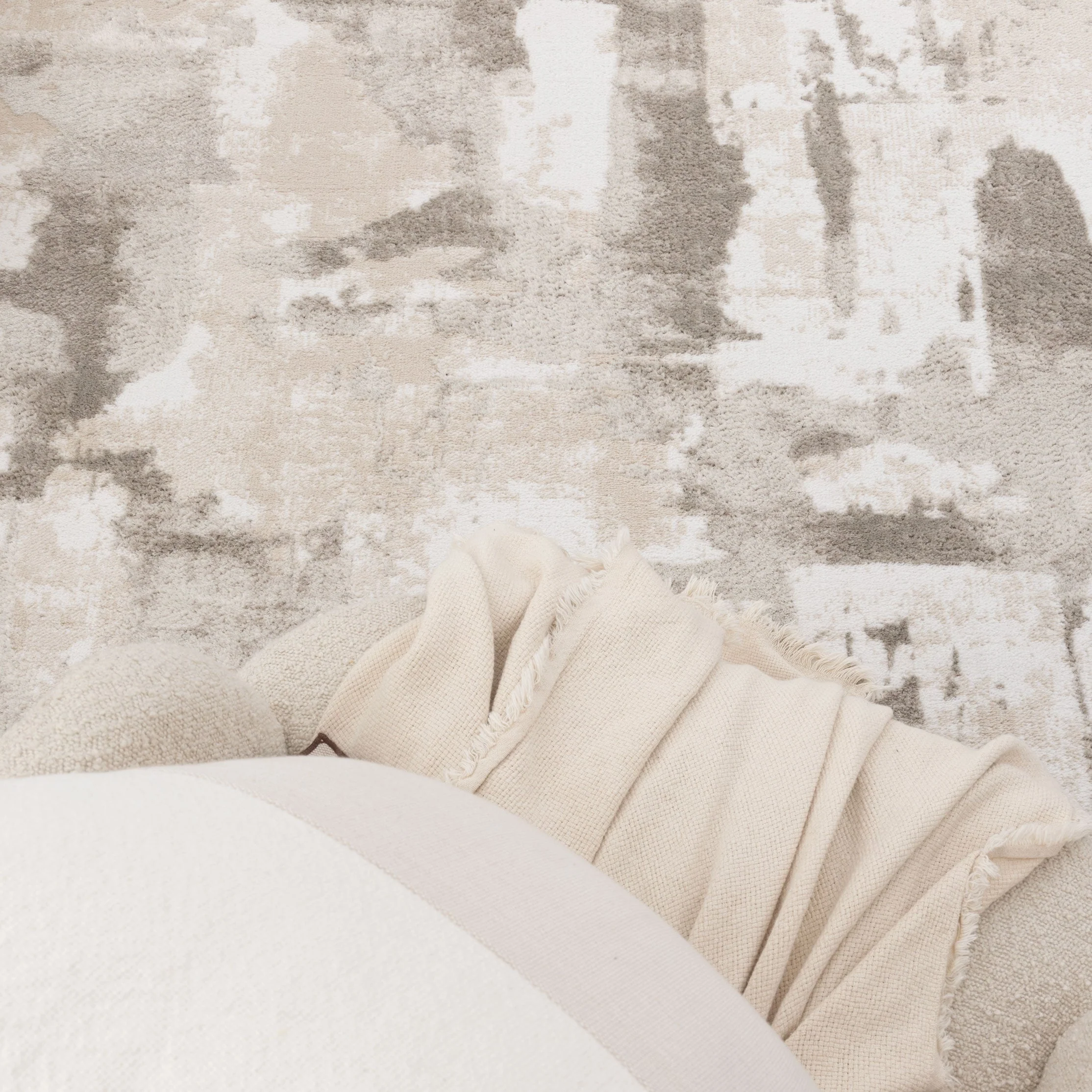 Wellington Abstract Wash Beige Rug - Image 5