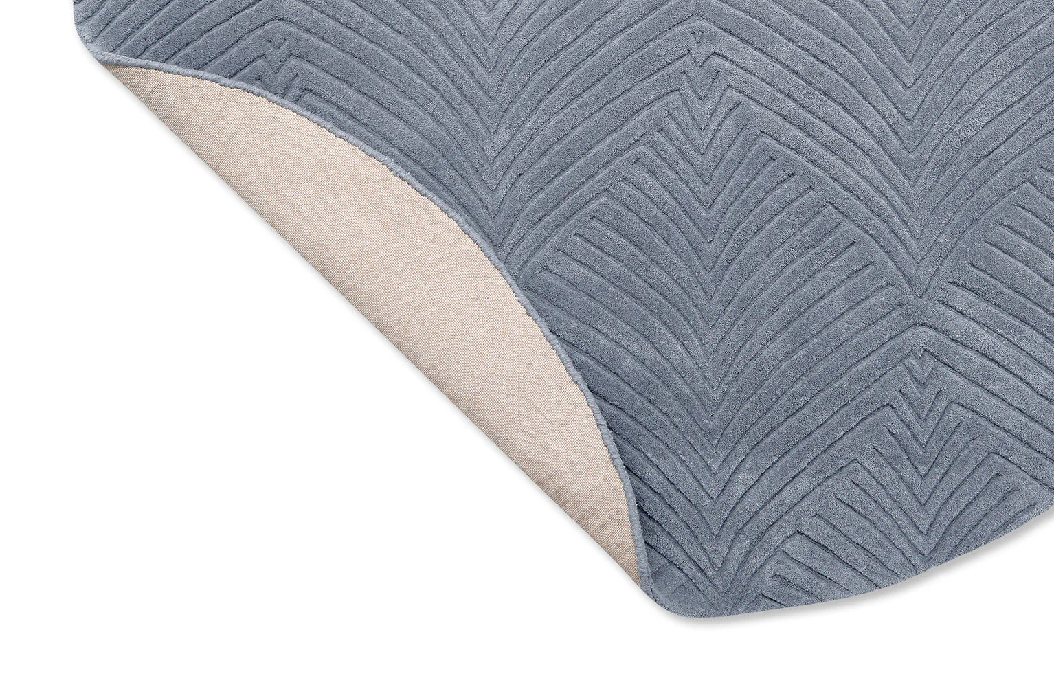 Wedgwood Folia Cool Grey Round Rug 038904 - Image 4